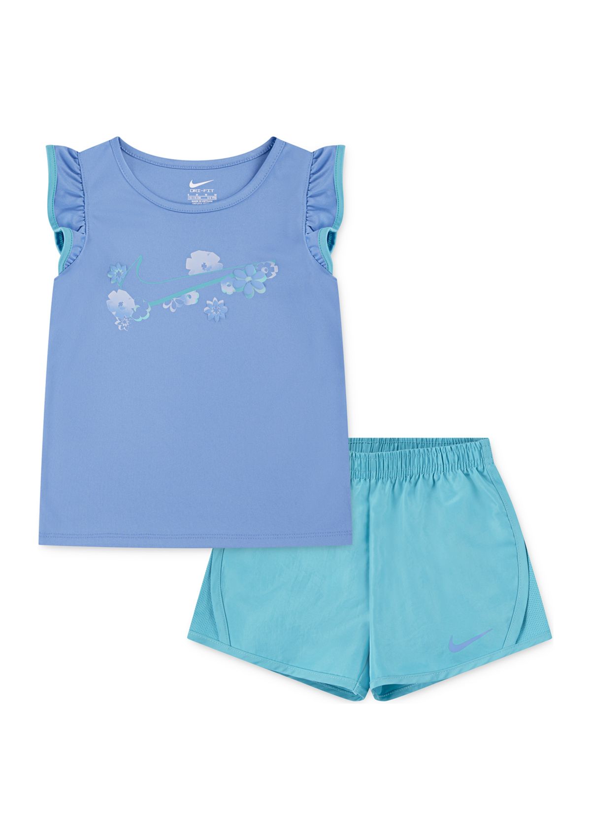 Girls 4-6x Ruffle Floral Graphic T-Shirt and Shorts Set