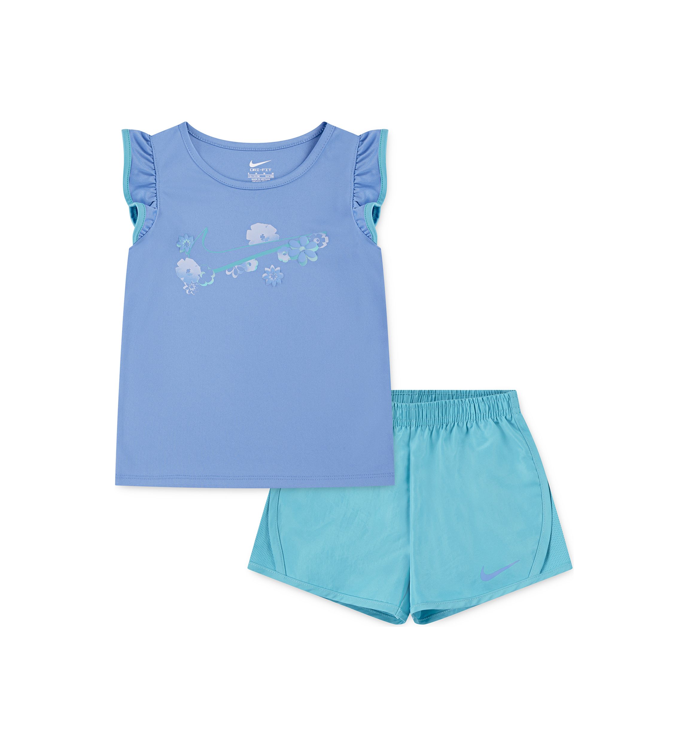 Girls 4-6x Ruffle Floral Graphic T-Shirt and Shorts Set