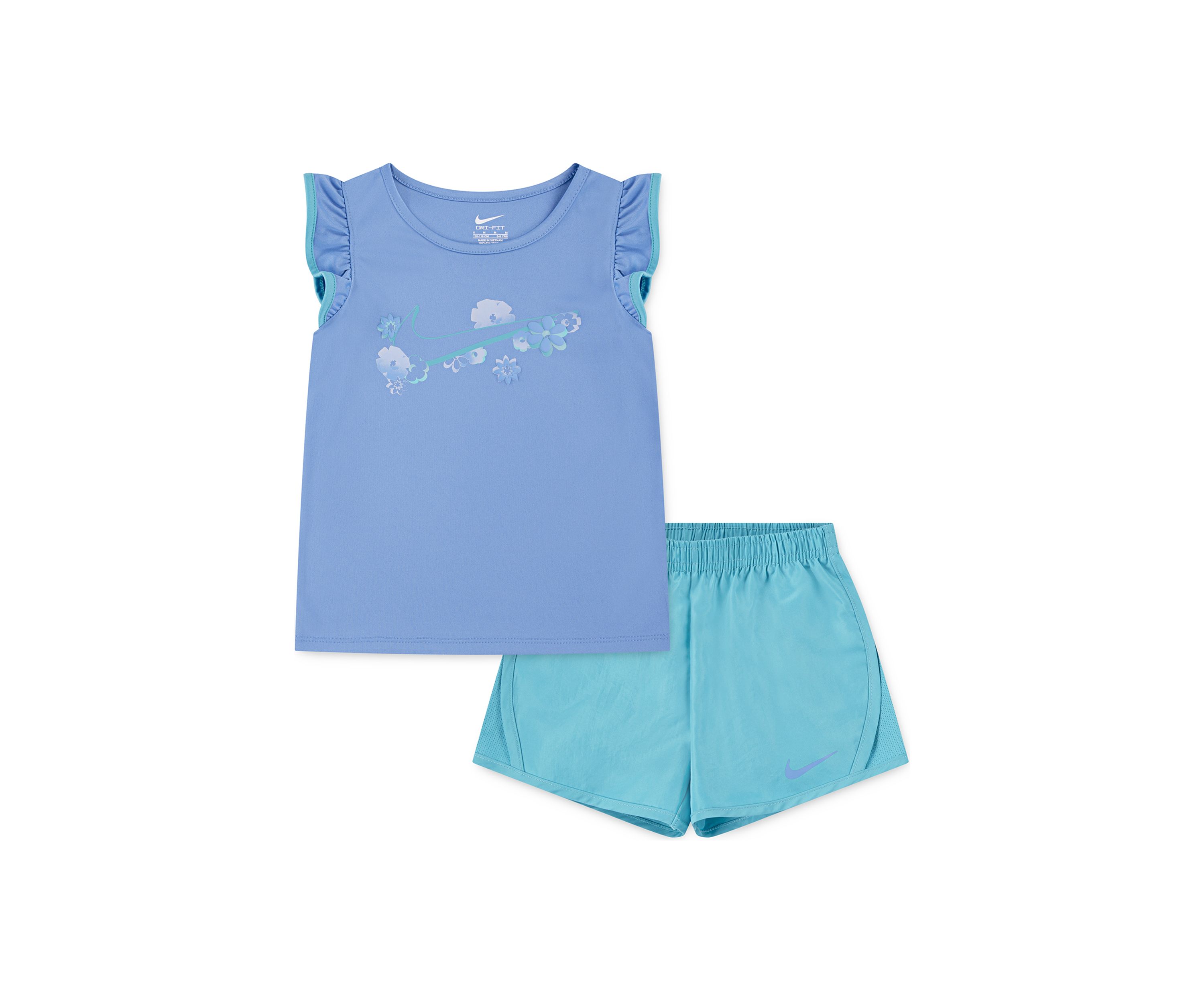 Girls 4-6x Ruffle Floral Graphic T-Shirt and Shorts Set