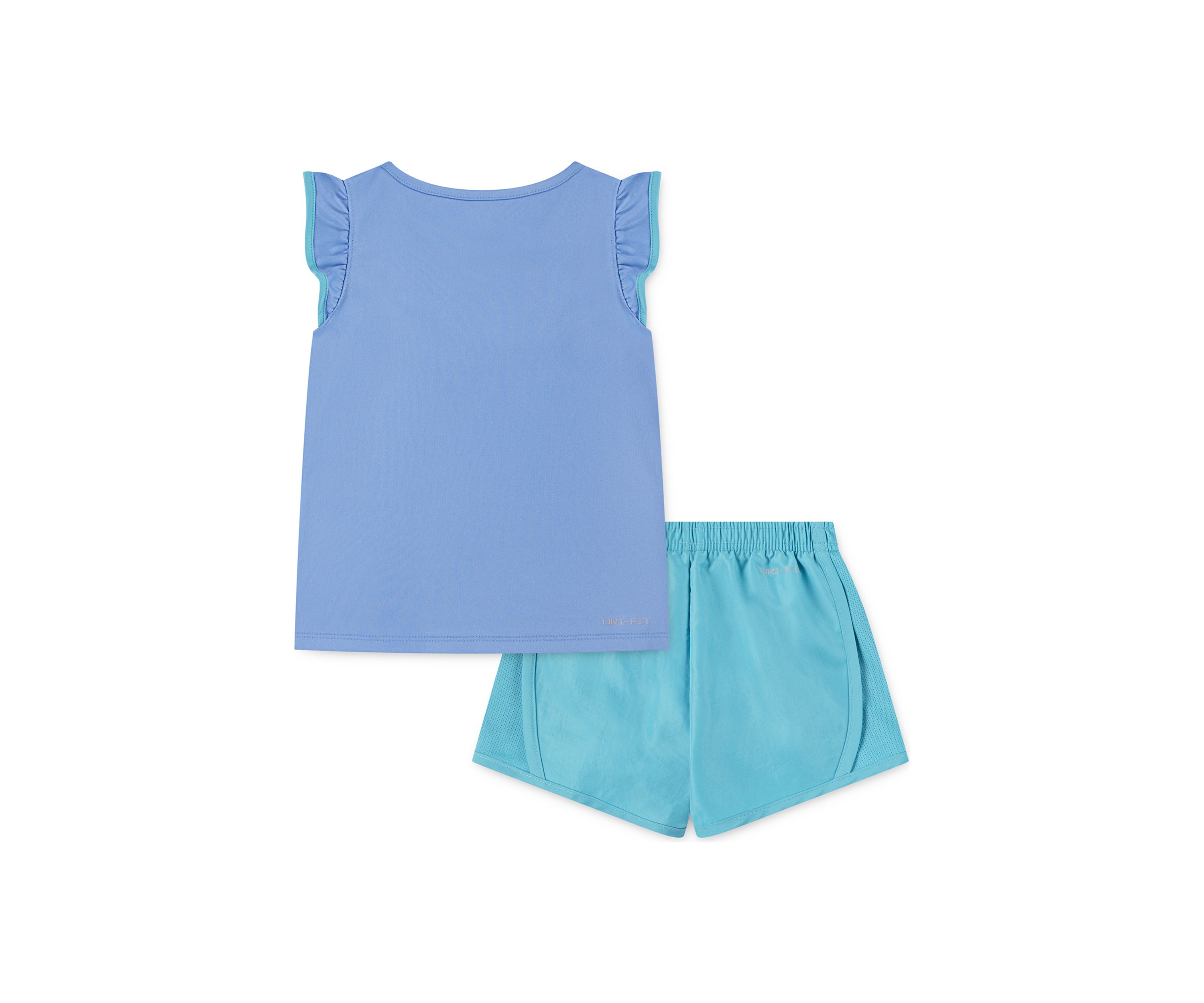 Girls 4-6x Ruffle Floral Graphic T-Shirt and Shorts Set