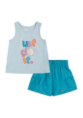 Nike® Girls 4-6x Just Do It Tank Top and Shorts Set | Belk