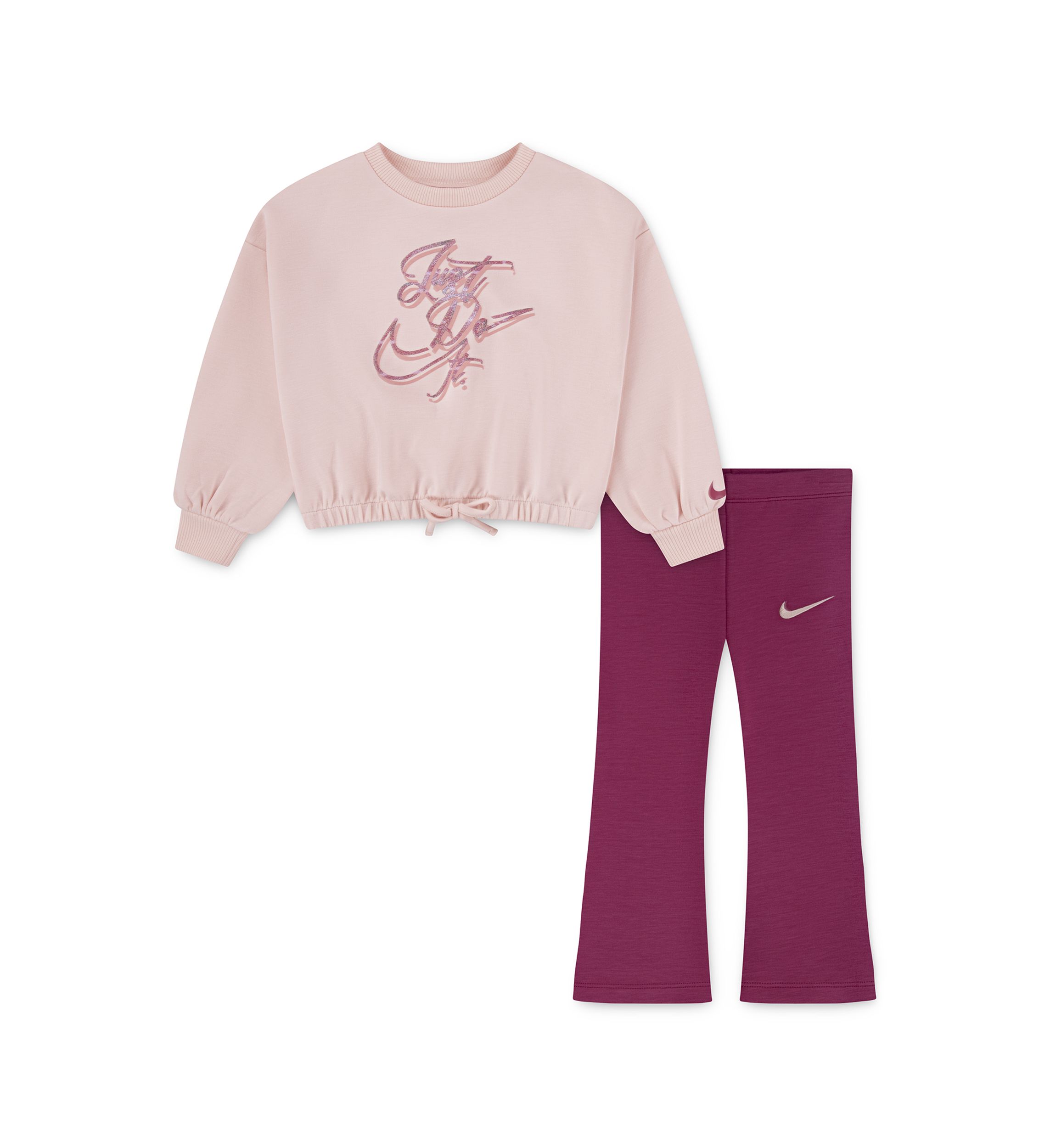 Girls 4-6x Modal Top and Ribbed Flare Pants