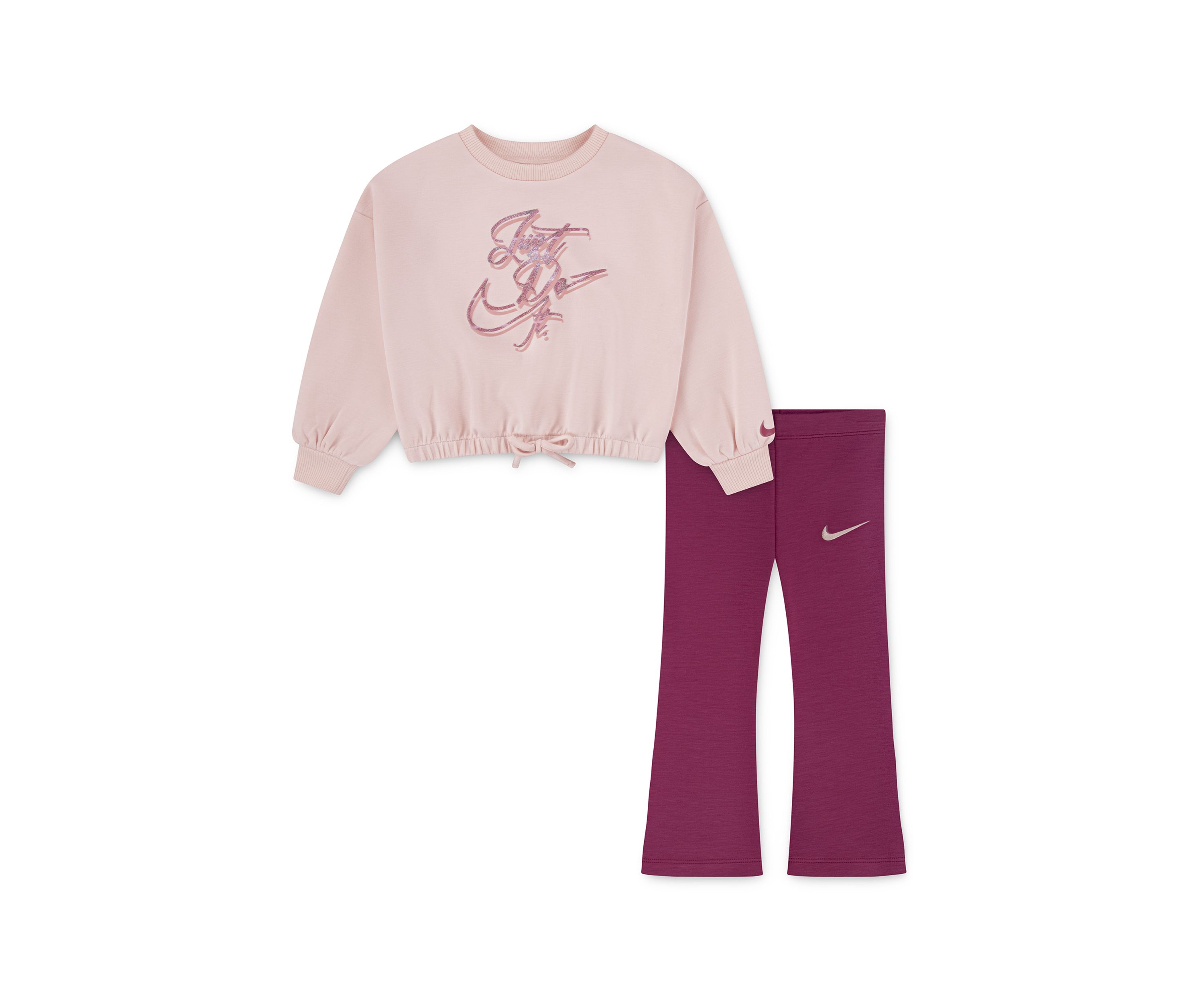 Girls 4-6x Modal Top and Ribbed Flare Pants