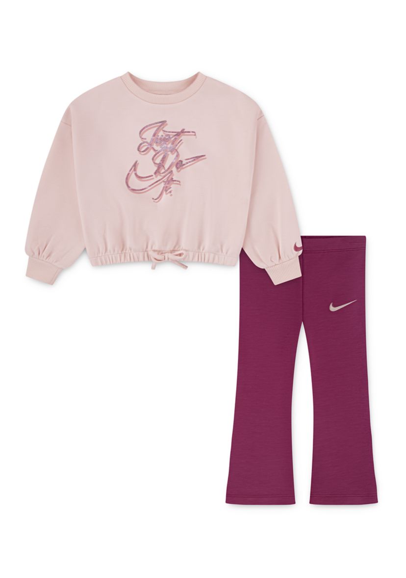 Girls 4-6x Modal Top and Ribbed Flare Pants