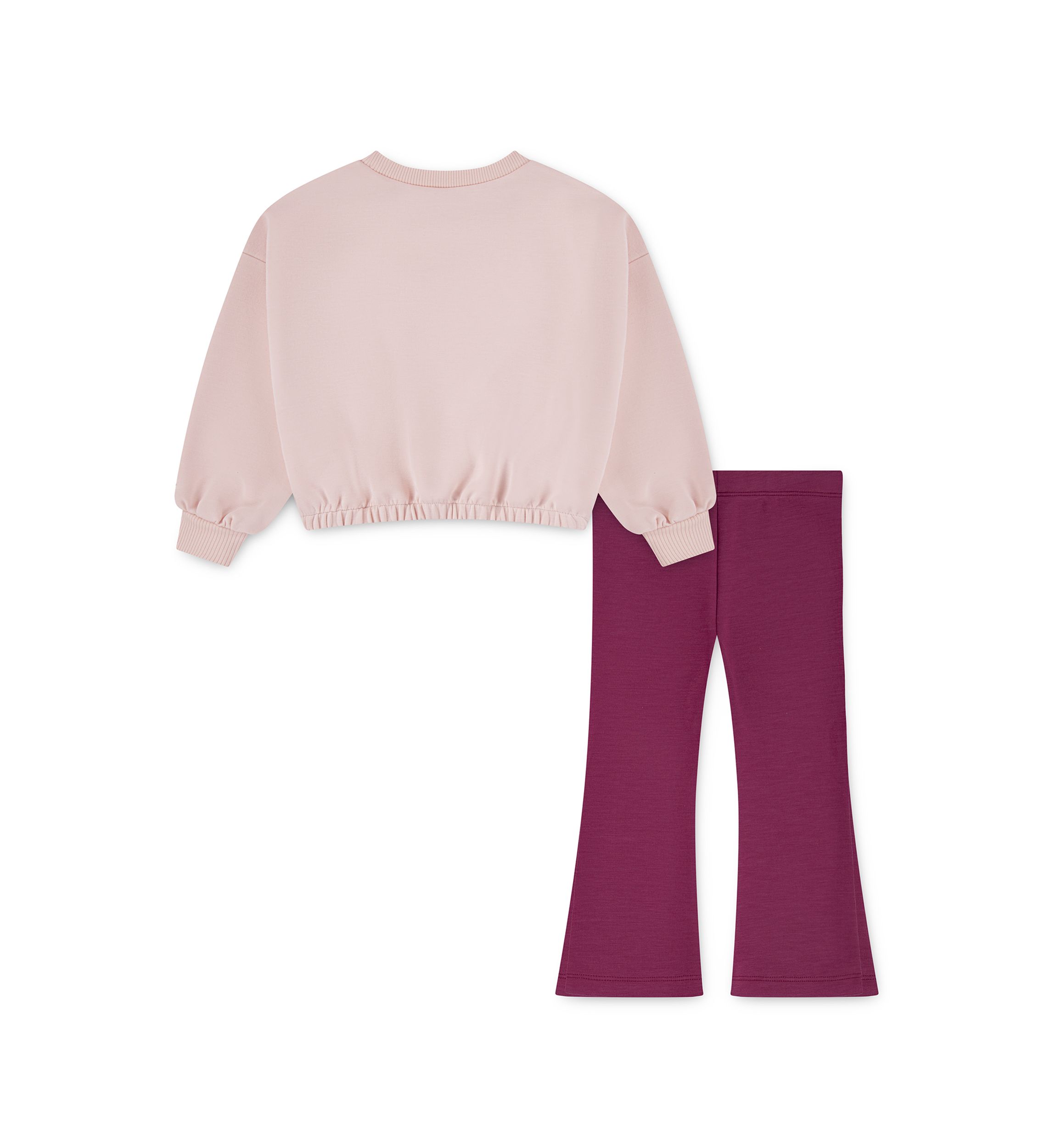 Girls 4-6x Modal Top and Ribbed Flare Pants