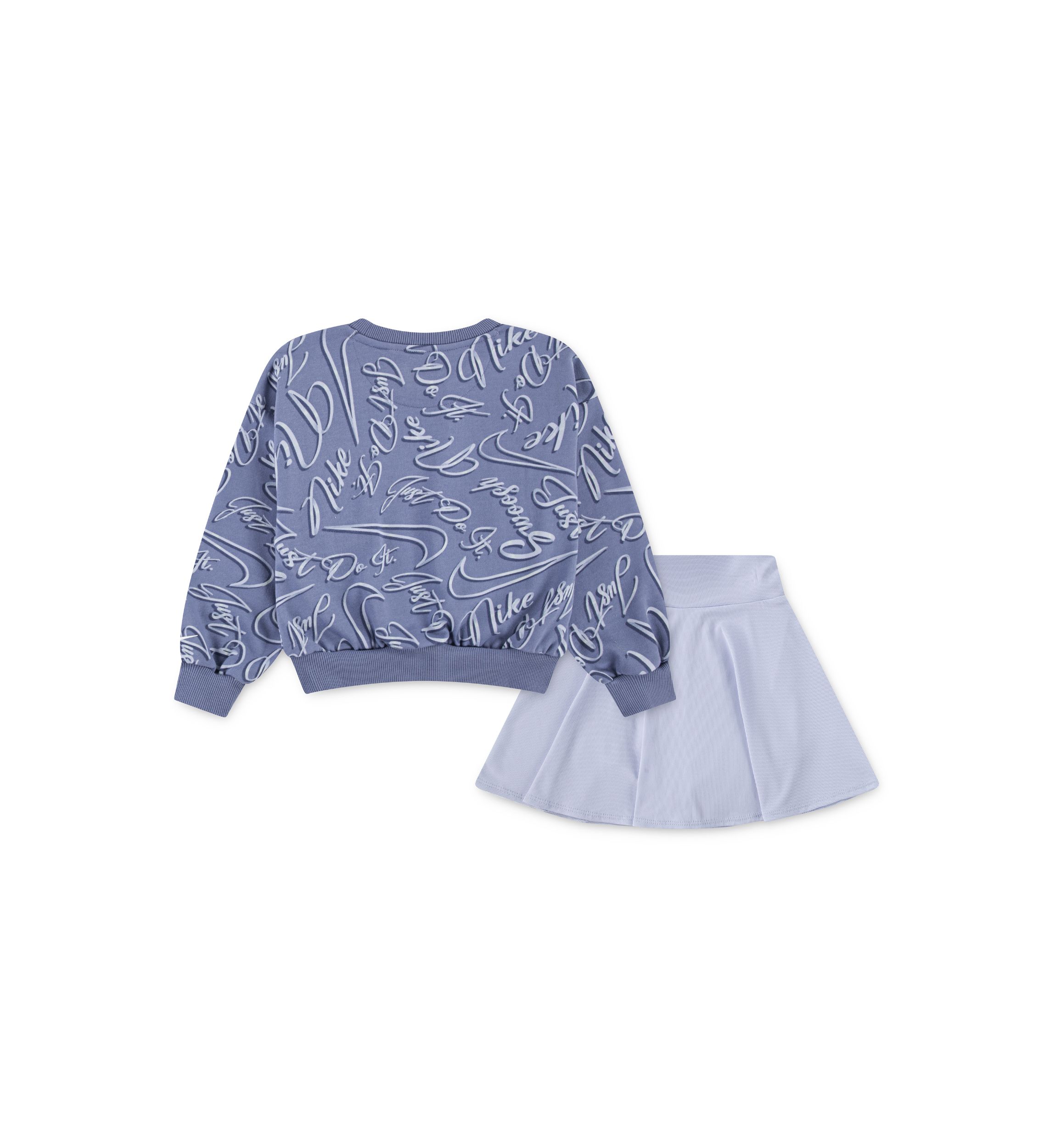 Girls 4-6x Printed Sweatshirt and Pleated Skort Set