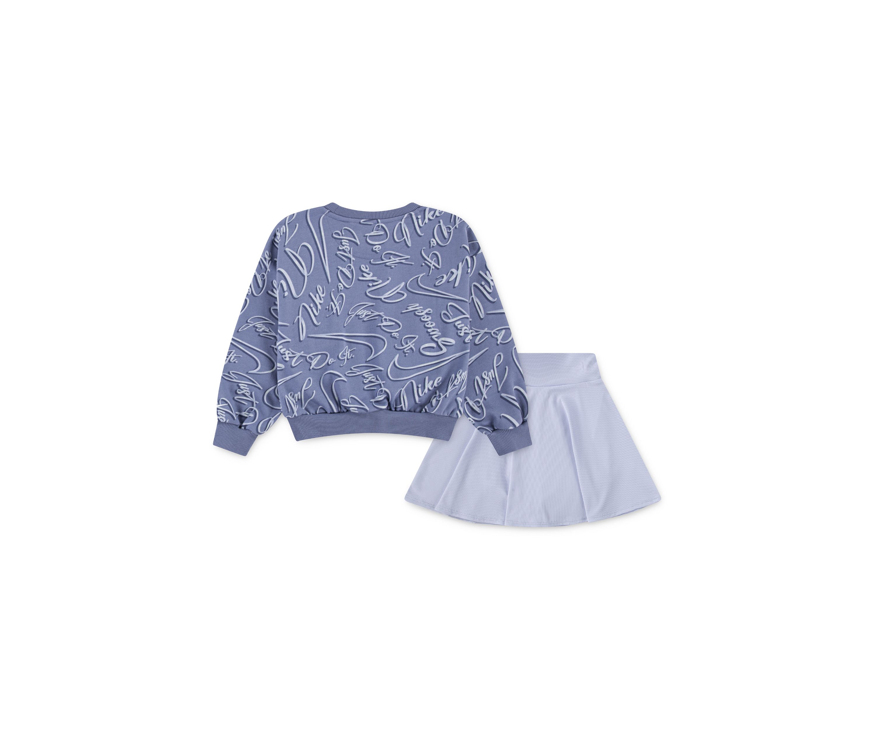 Girls 4-6x Printed Sweatshirt and Pleated Skort Set