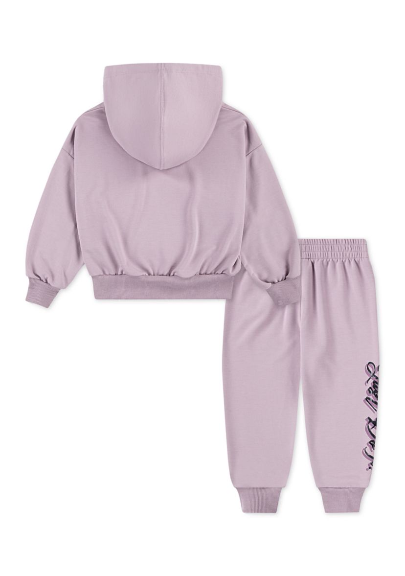 Girls 4-6x Ballet Graphic Hoodie and Joggers Set