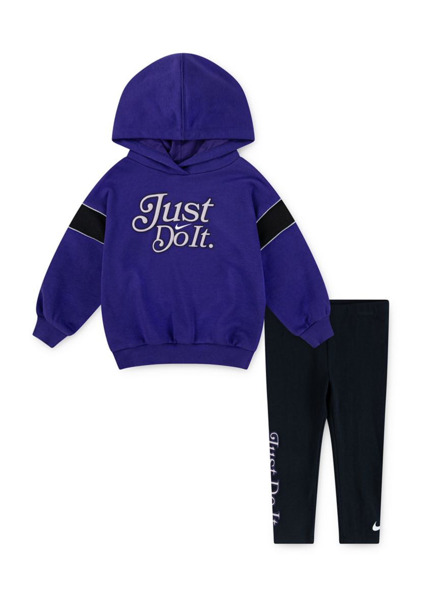 Girls 4-6x Just Do It Graphic Hoodie and Leggings Set