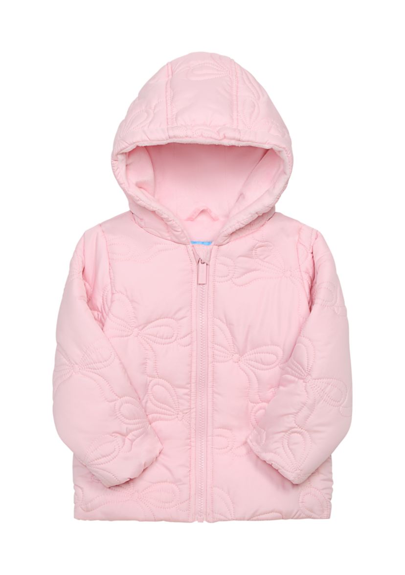 Girls 7-16 Bow Puffer Jacket