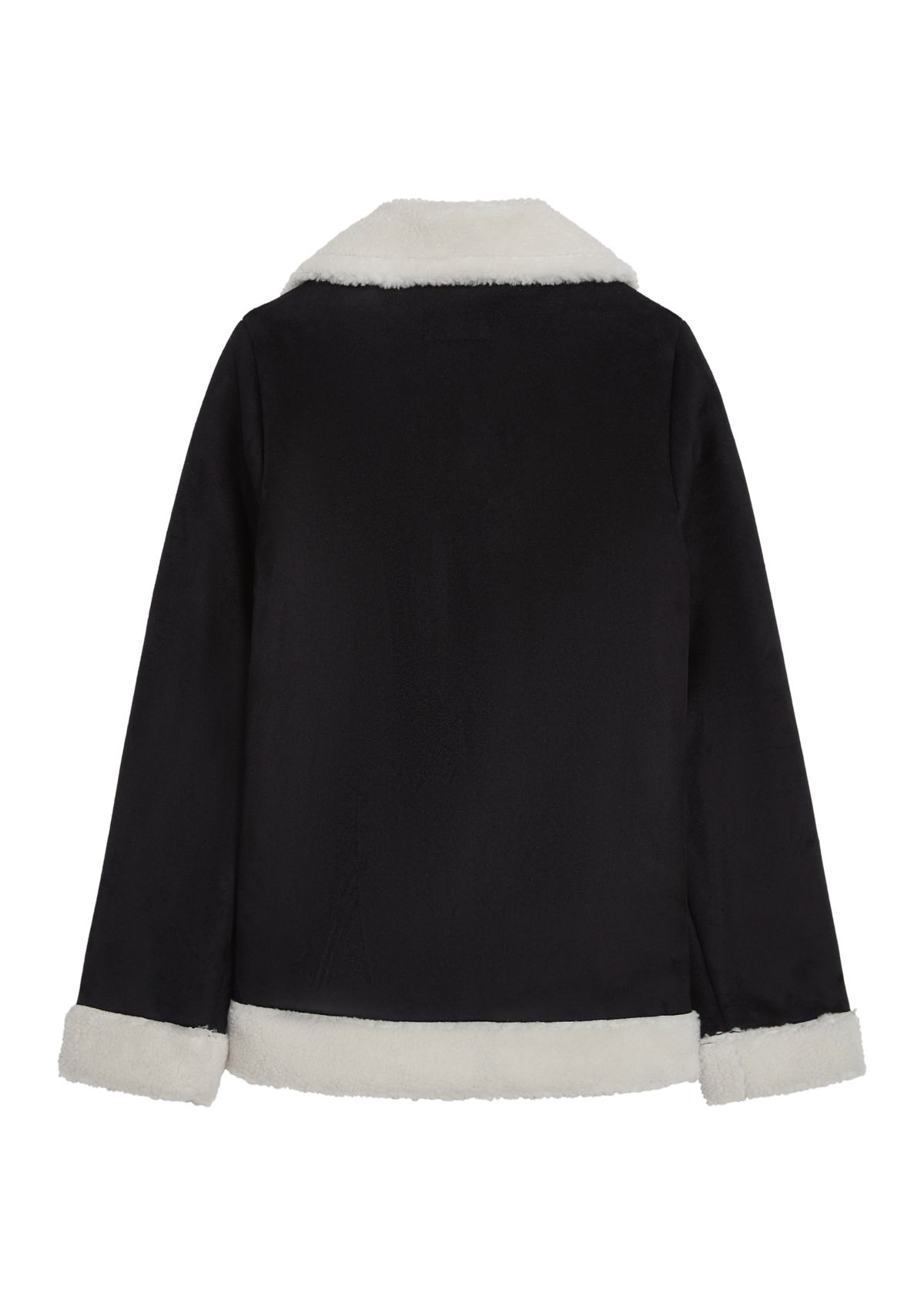 Girls 7-16 Faux Suede Moto Jacket