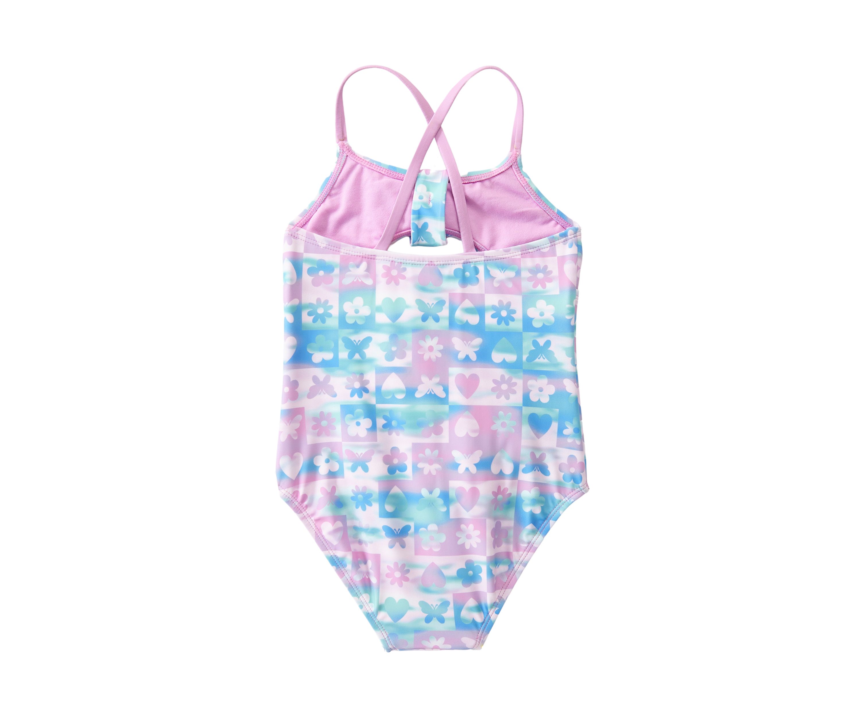 Girls 4-6x One Piece Cutout Swimsuit