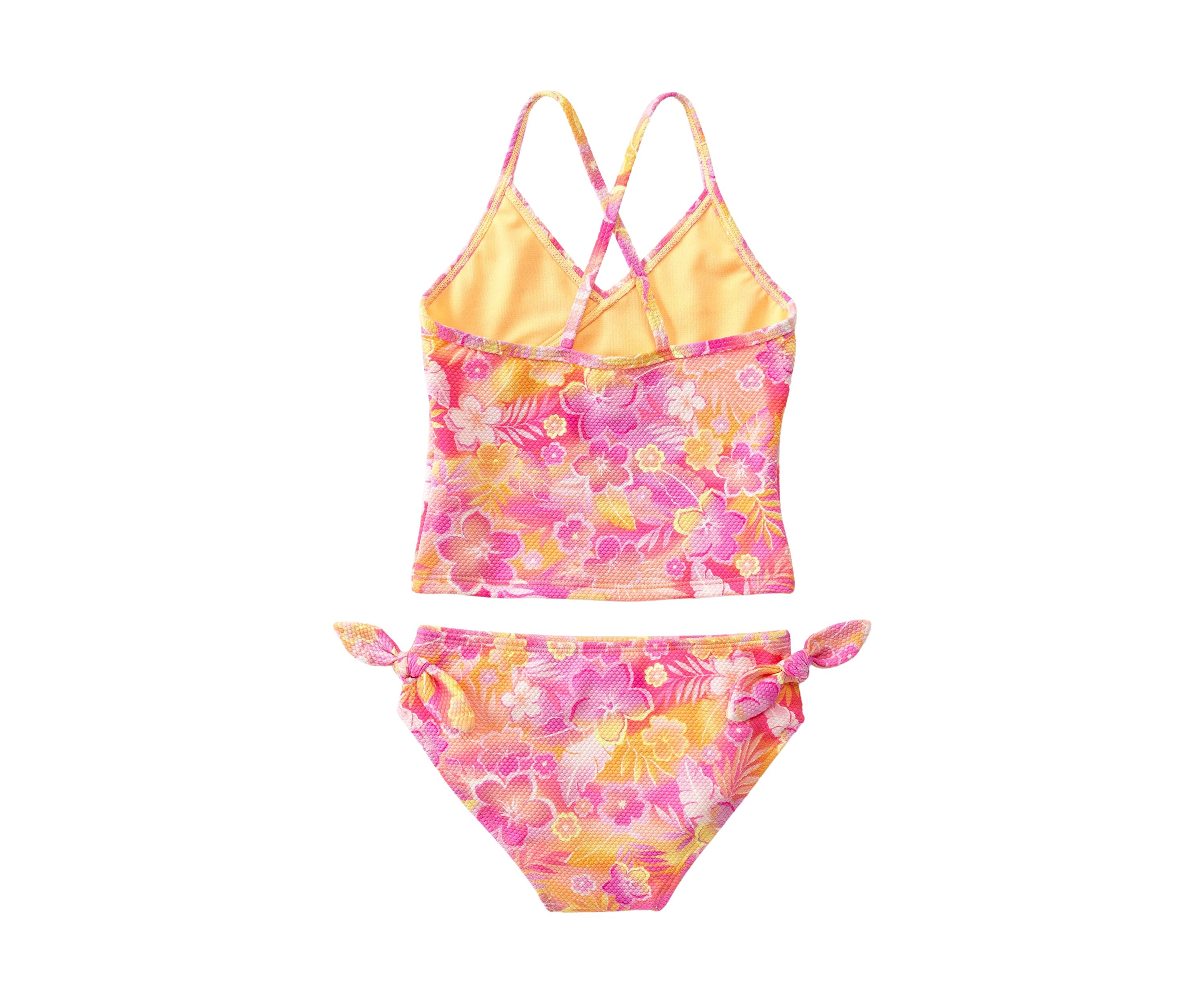 Girls 4-6x Floral Printed Wrap Front Swim Set