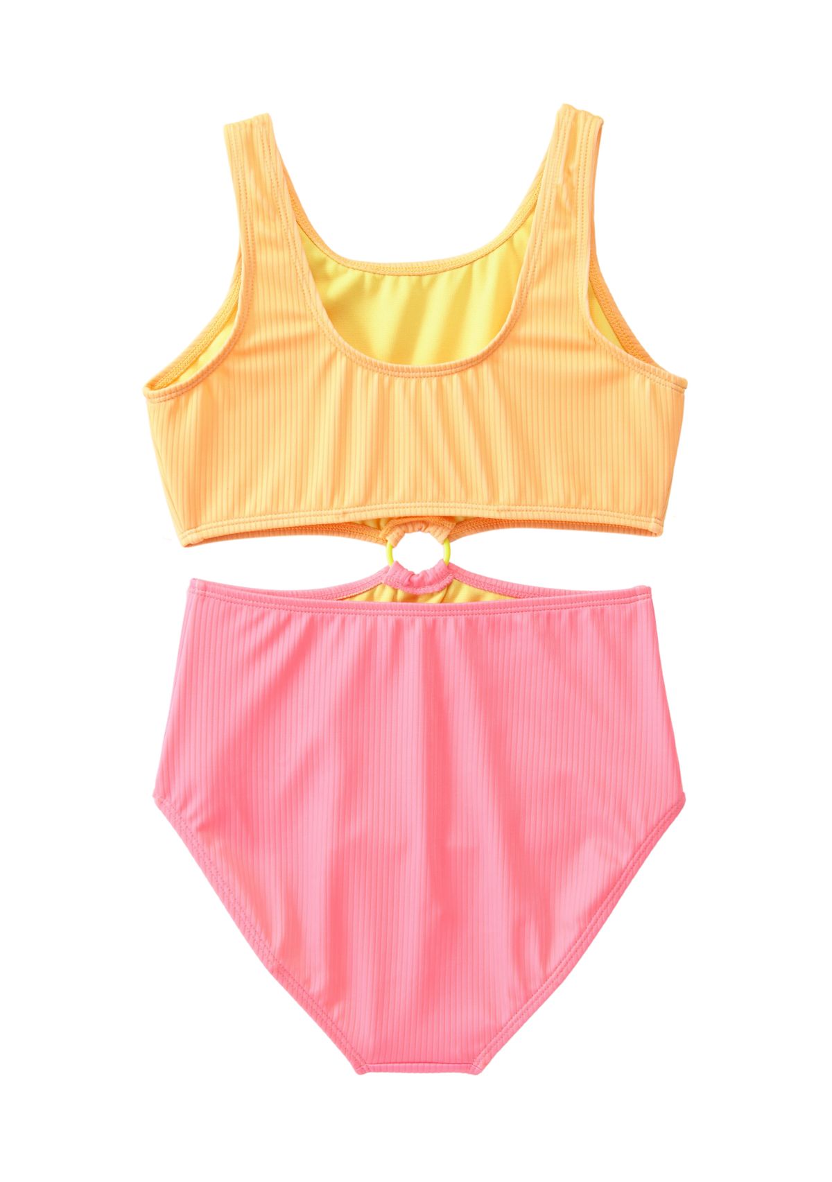 Girls 7-16 One Piece O-Ring Swimsuit