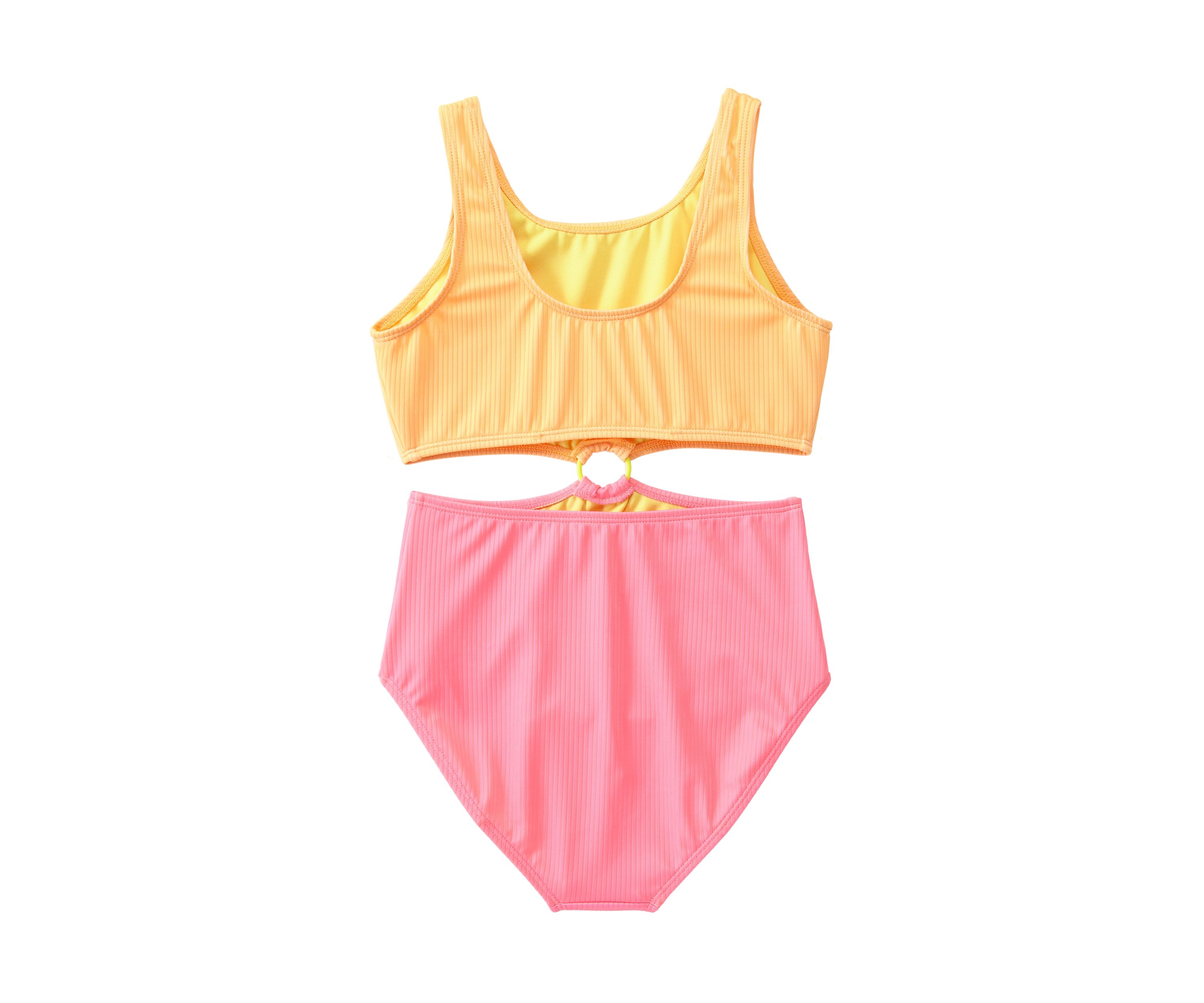 Girls 7-16 One Piece O-Ring Swimsuit