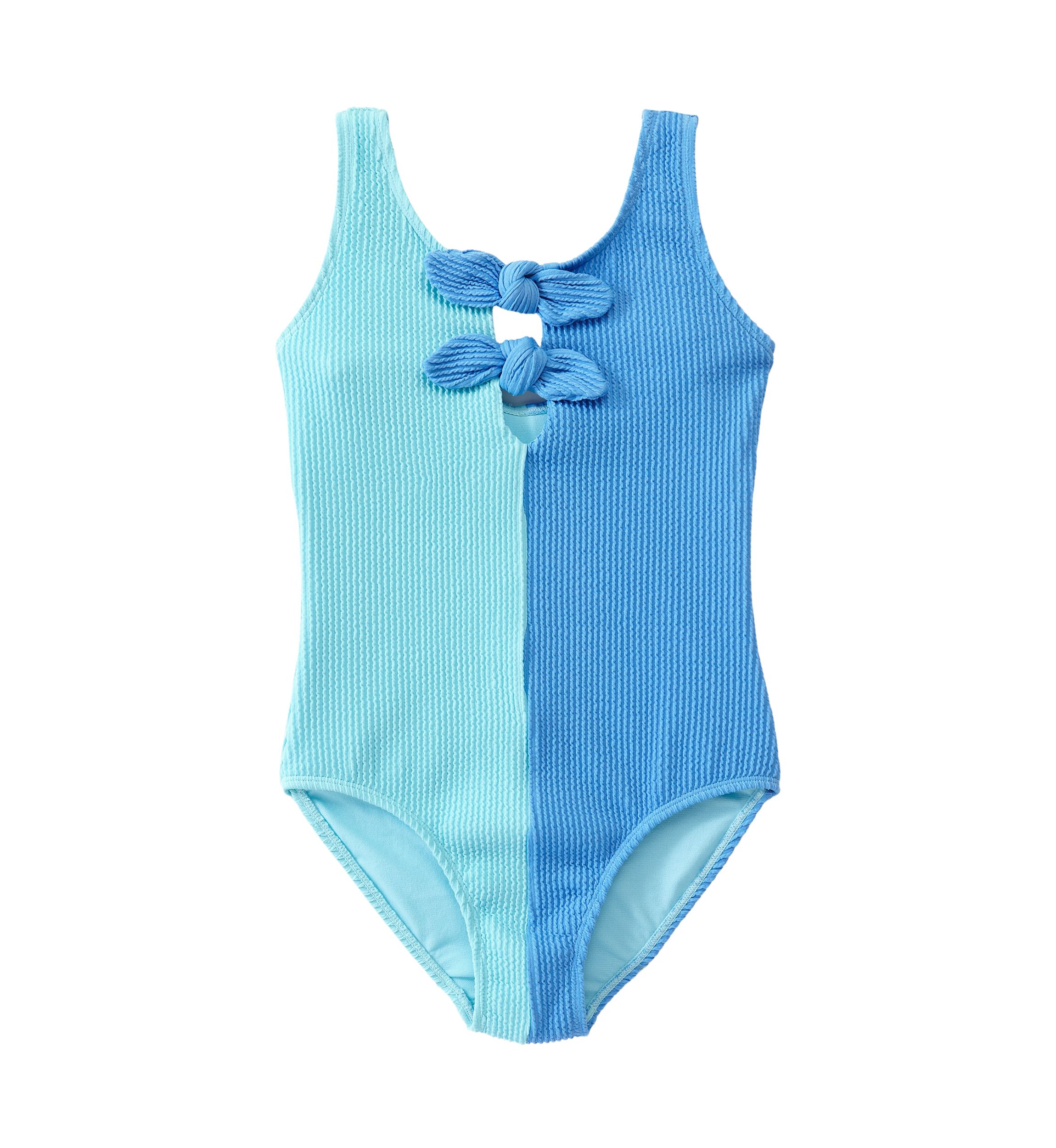 Girls 7-16 Bow Front Swimsuit