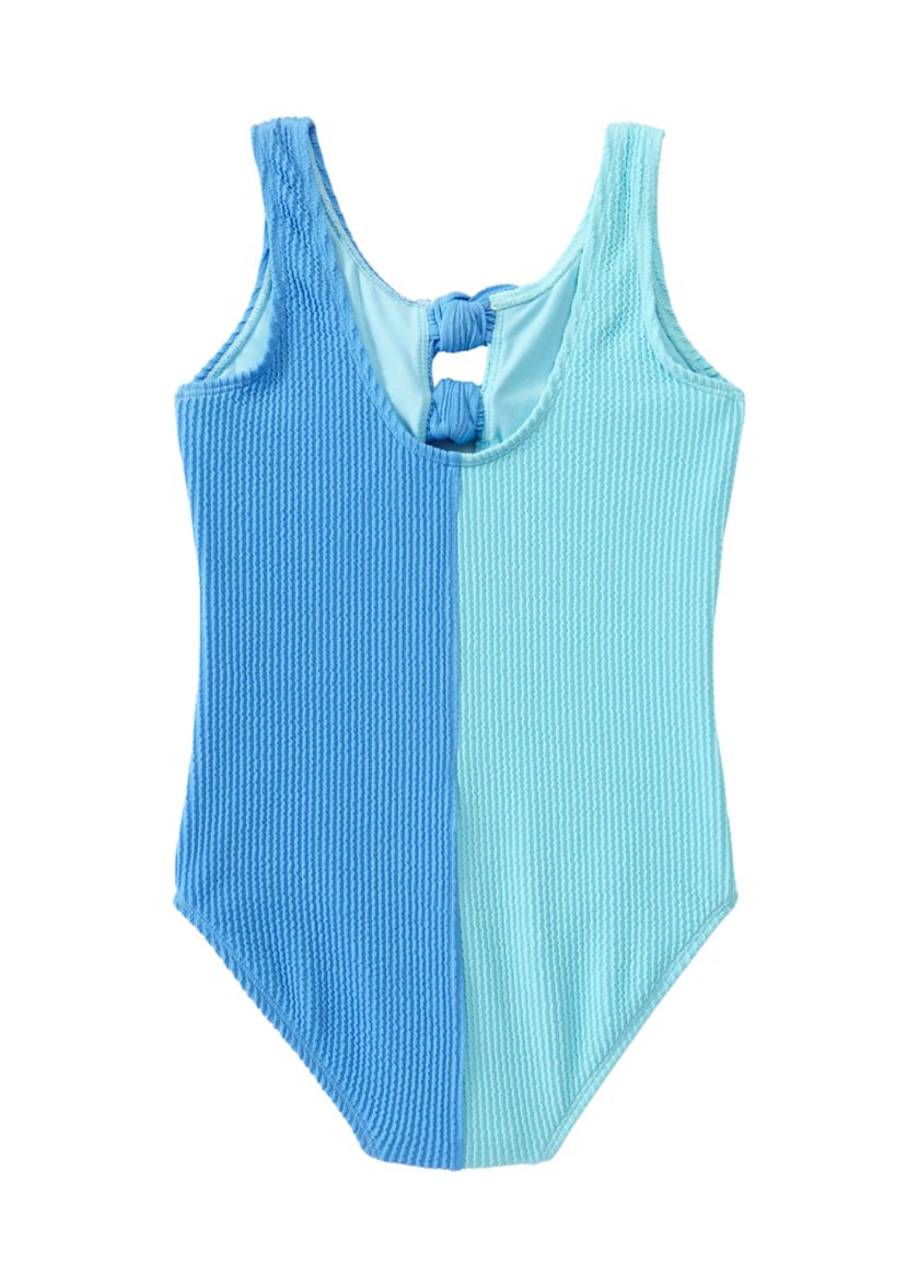 Girls 7-16 Bow Front Swimsuit