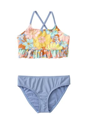 Junior Girls' [7-16] Crossback Two-Piece Midkini, Nike