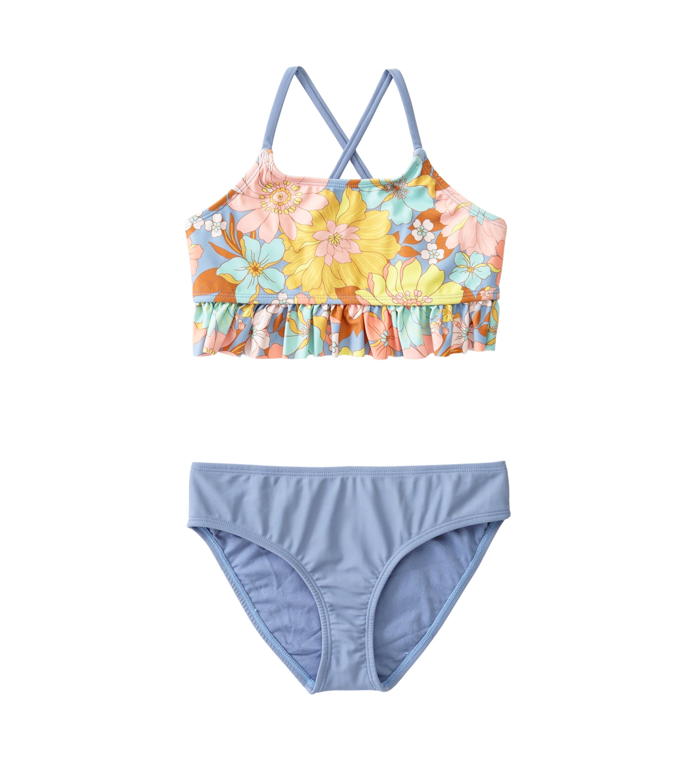 Girls 7-16 Peplum Midkini Swimsuit
