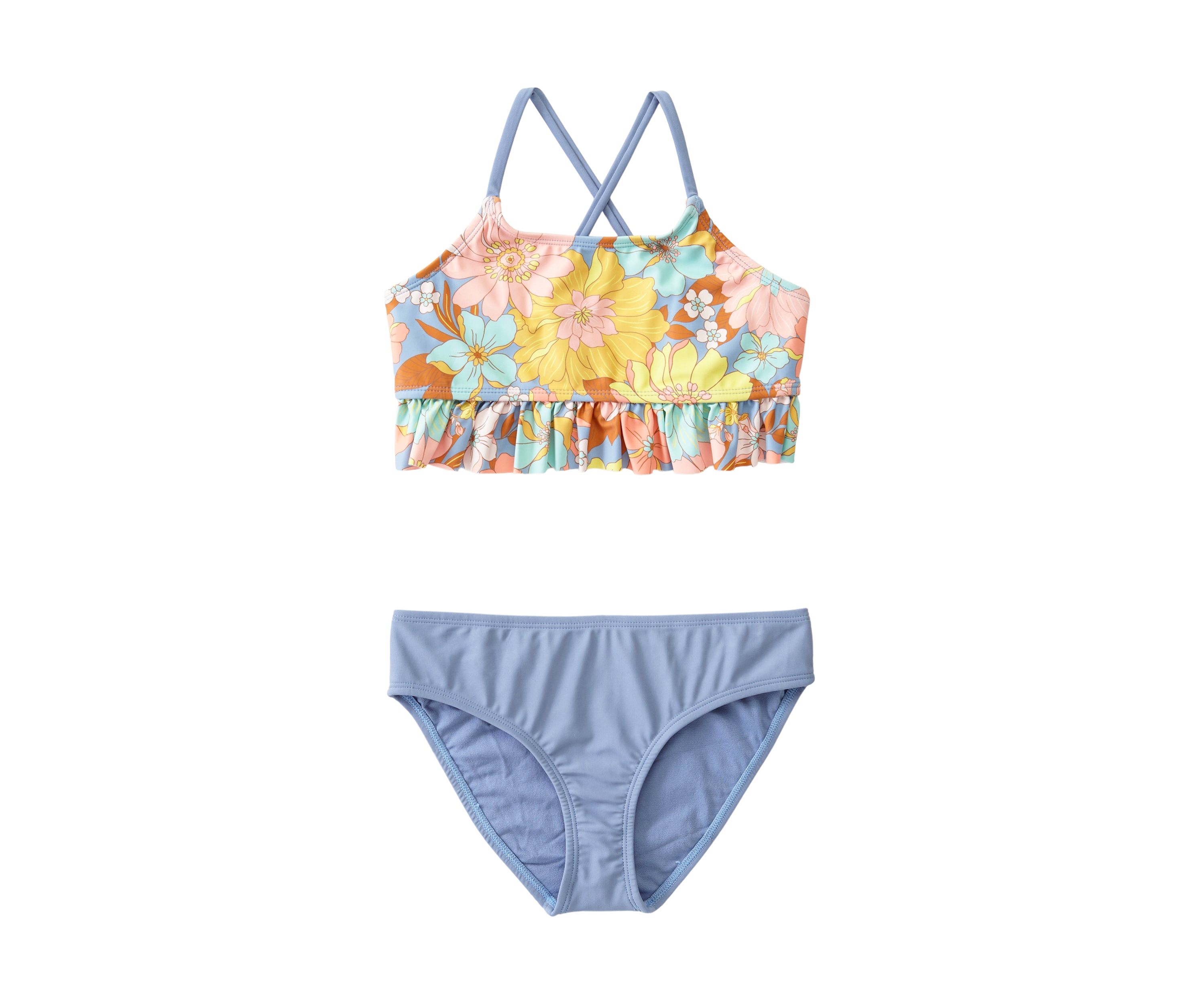 Girls 7-16 Peplum Midkini Swimsuit
