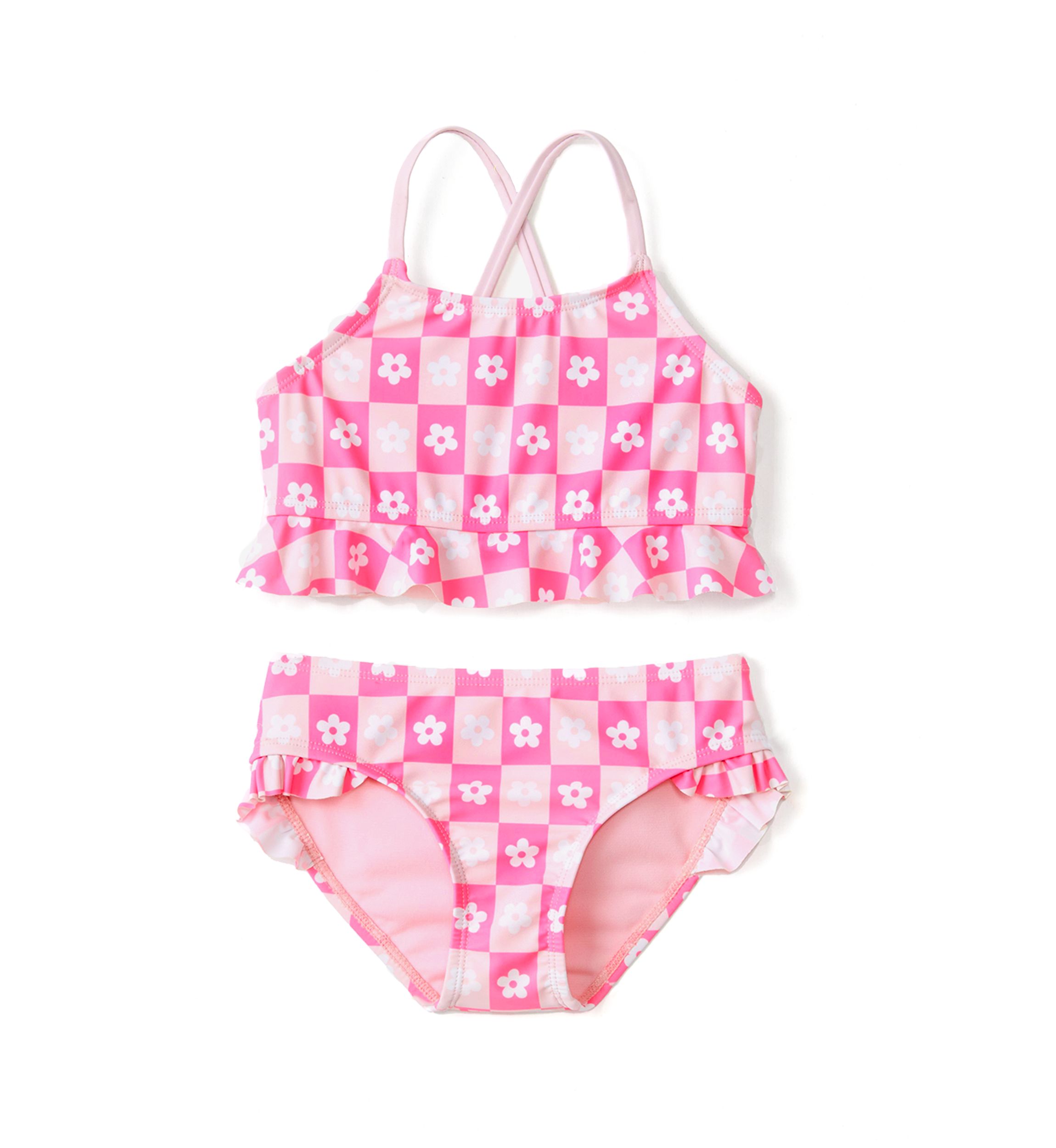 Girls 4-6x 2-Piece Printed Swimsuit 