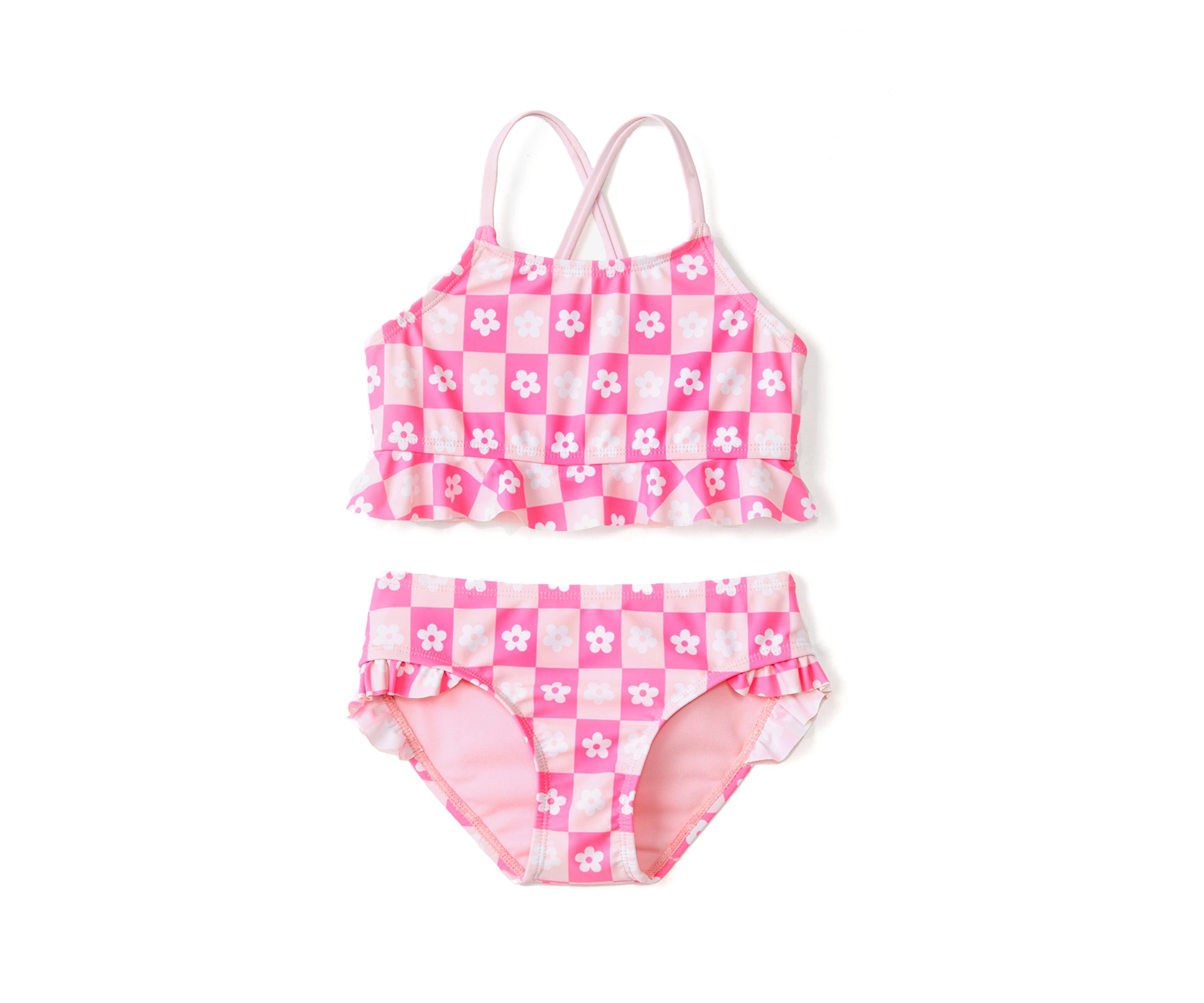 Girls 4-6x 2-Piece Printed Swimsuit 