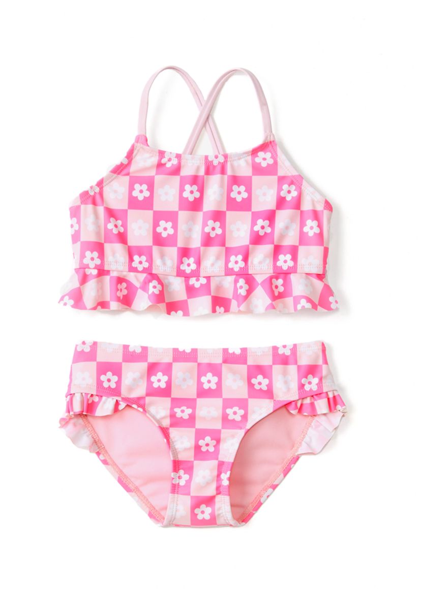 Girls 4-6x 2-Piece Printed Swimsuit 