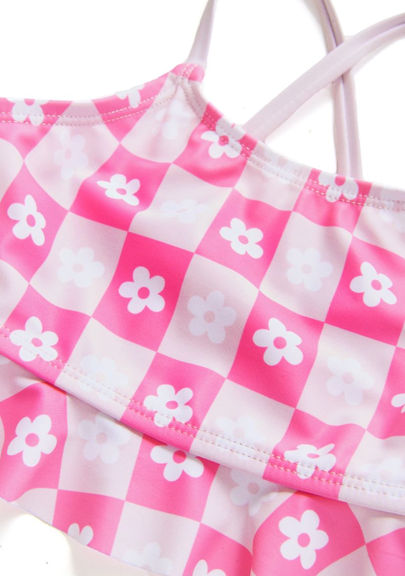 Girls 4-6x 2-Piece Printed Swimsuit 