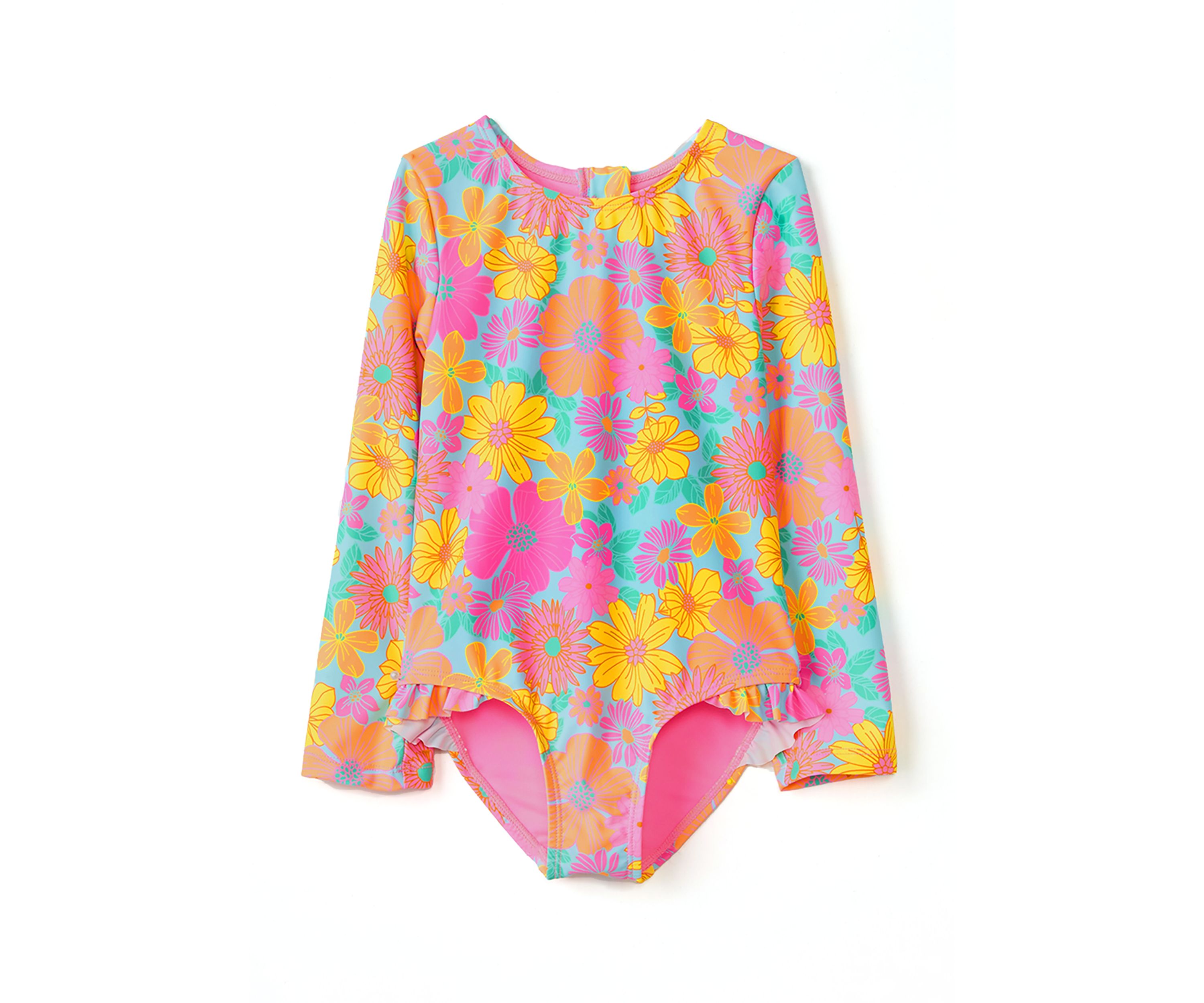 Girls 4-6x One Piece Darling Daisy Rashguard 