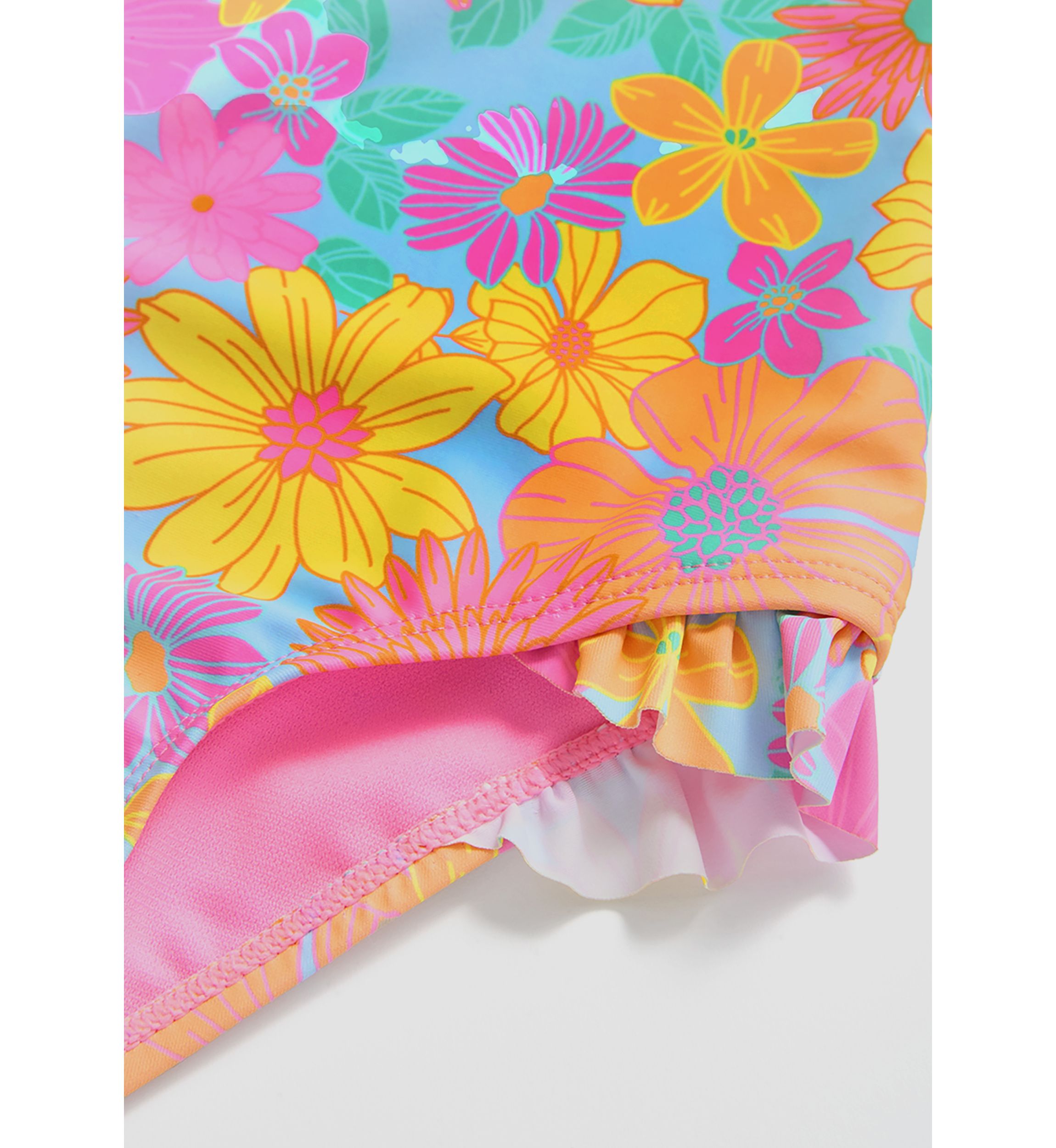 Girls 4-6x One Piece Darling Daisy Rashguard 