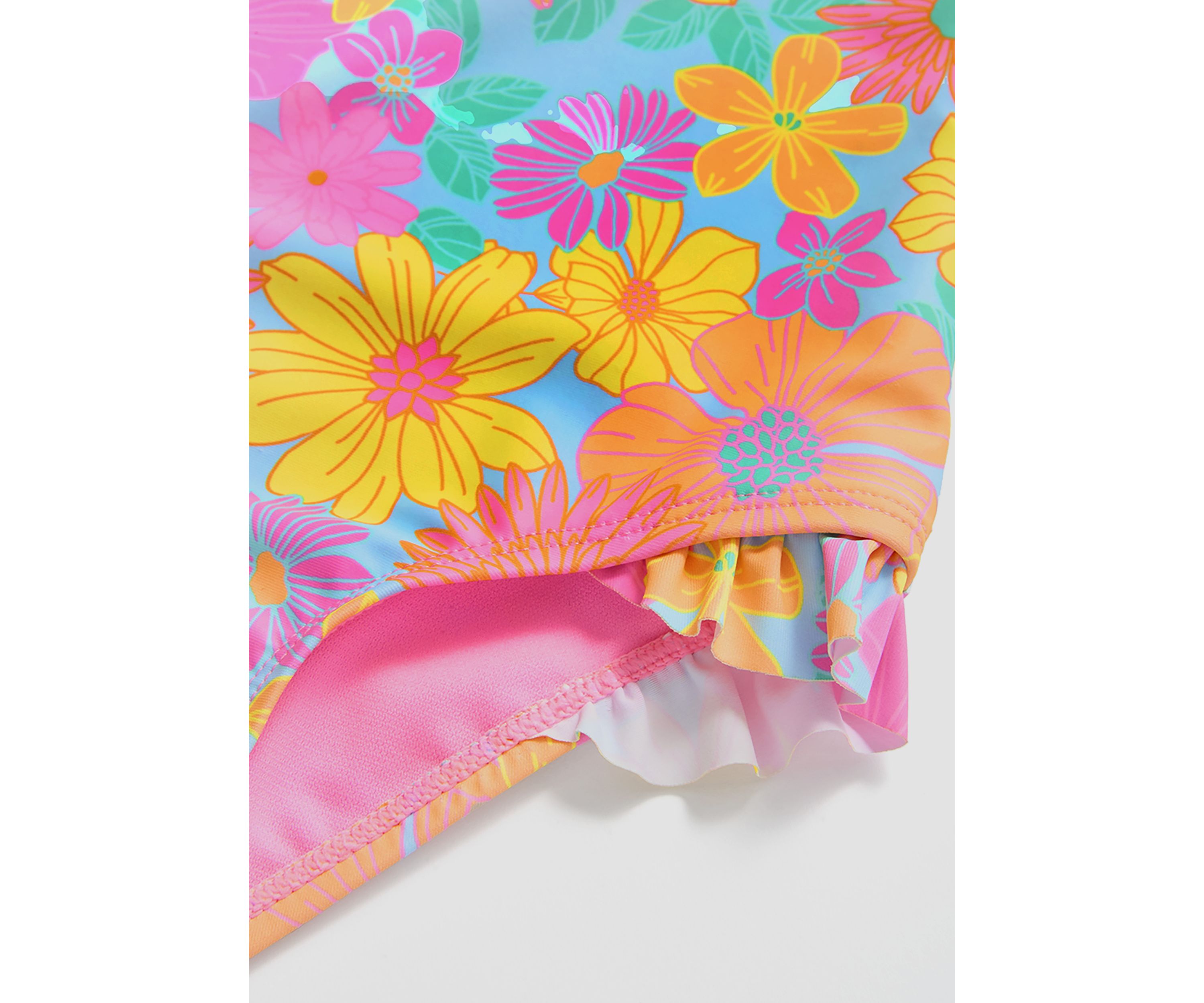 Girls 4-6x One Piece Darling Daisy Rashguard 