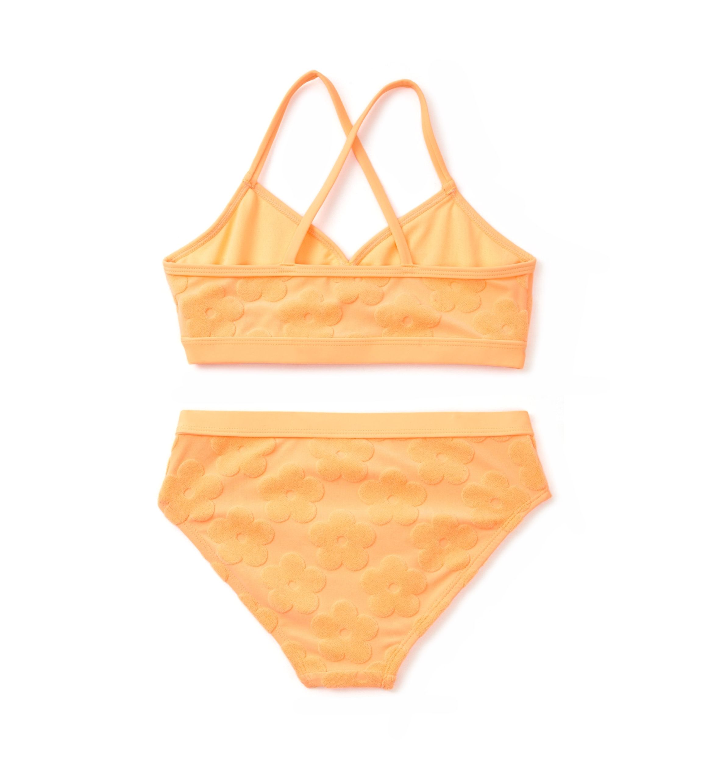 Girls 7-16 Textured Two Piece Swimsuit