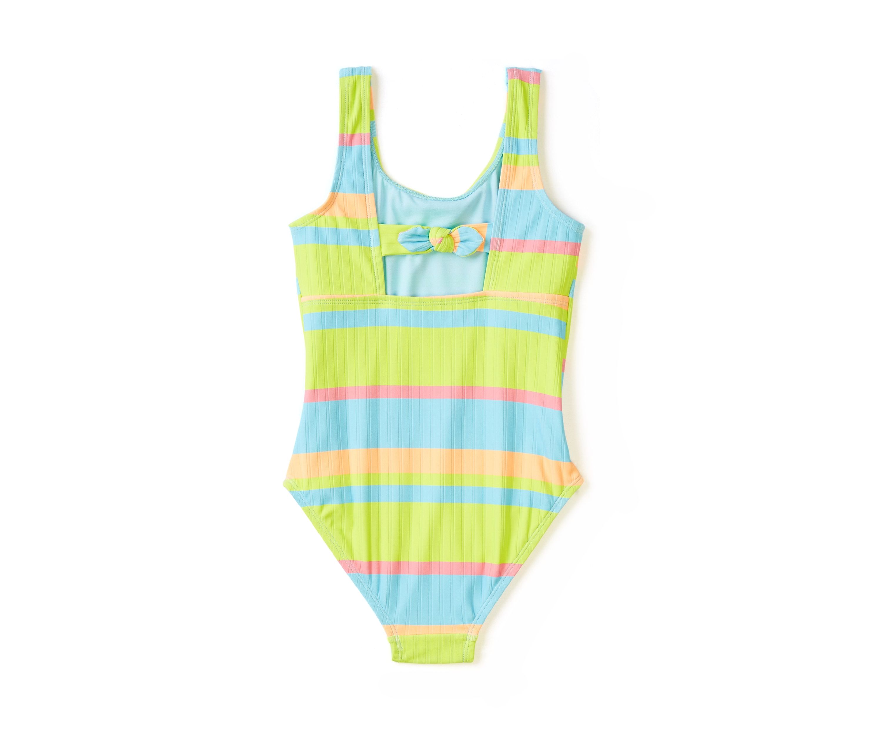 Girls 7-16 Striped Swimsuit 