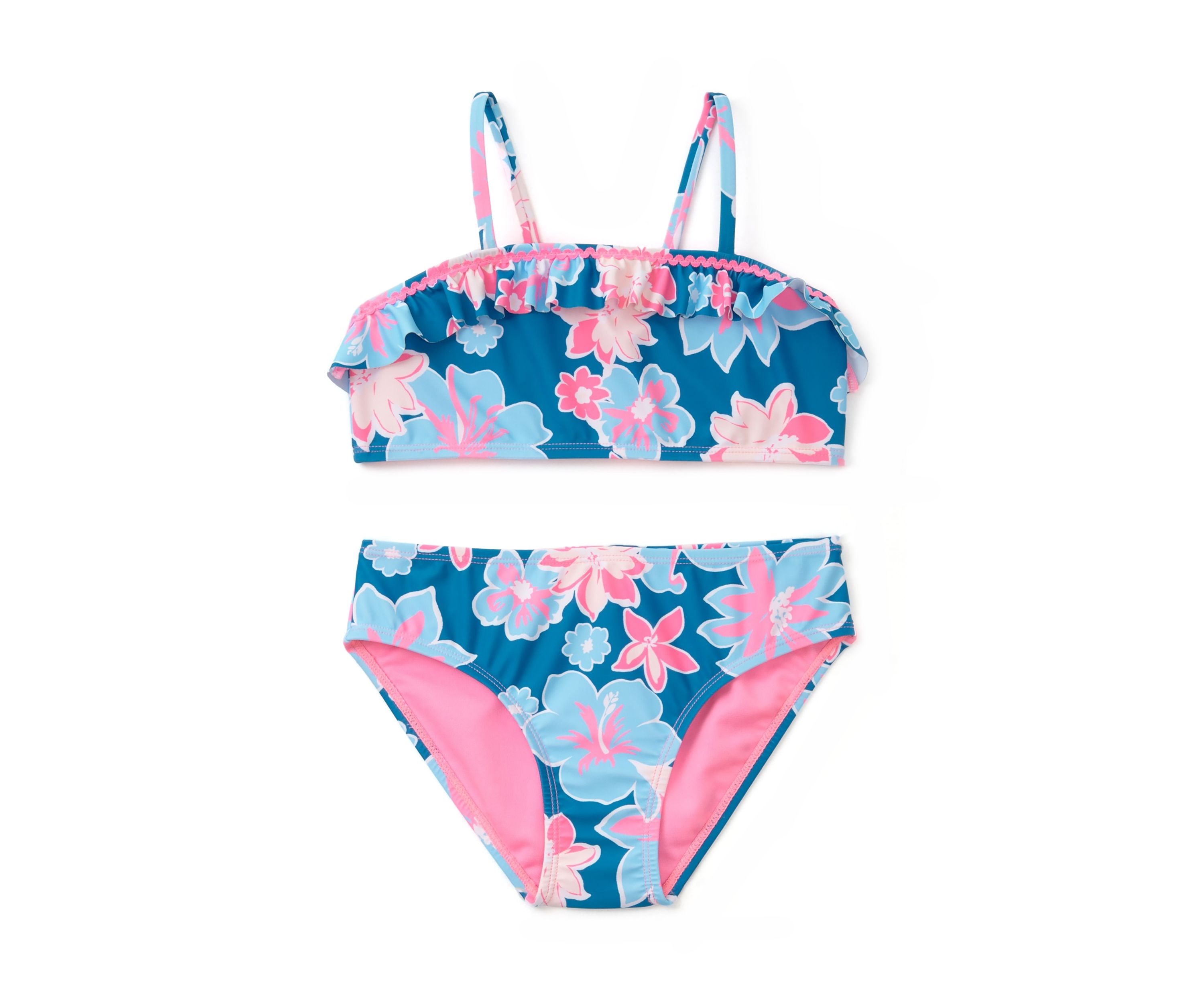 Girls 7-16 2 Piece Fantastic Flower Swimsuit