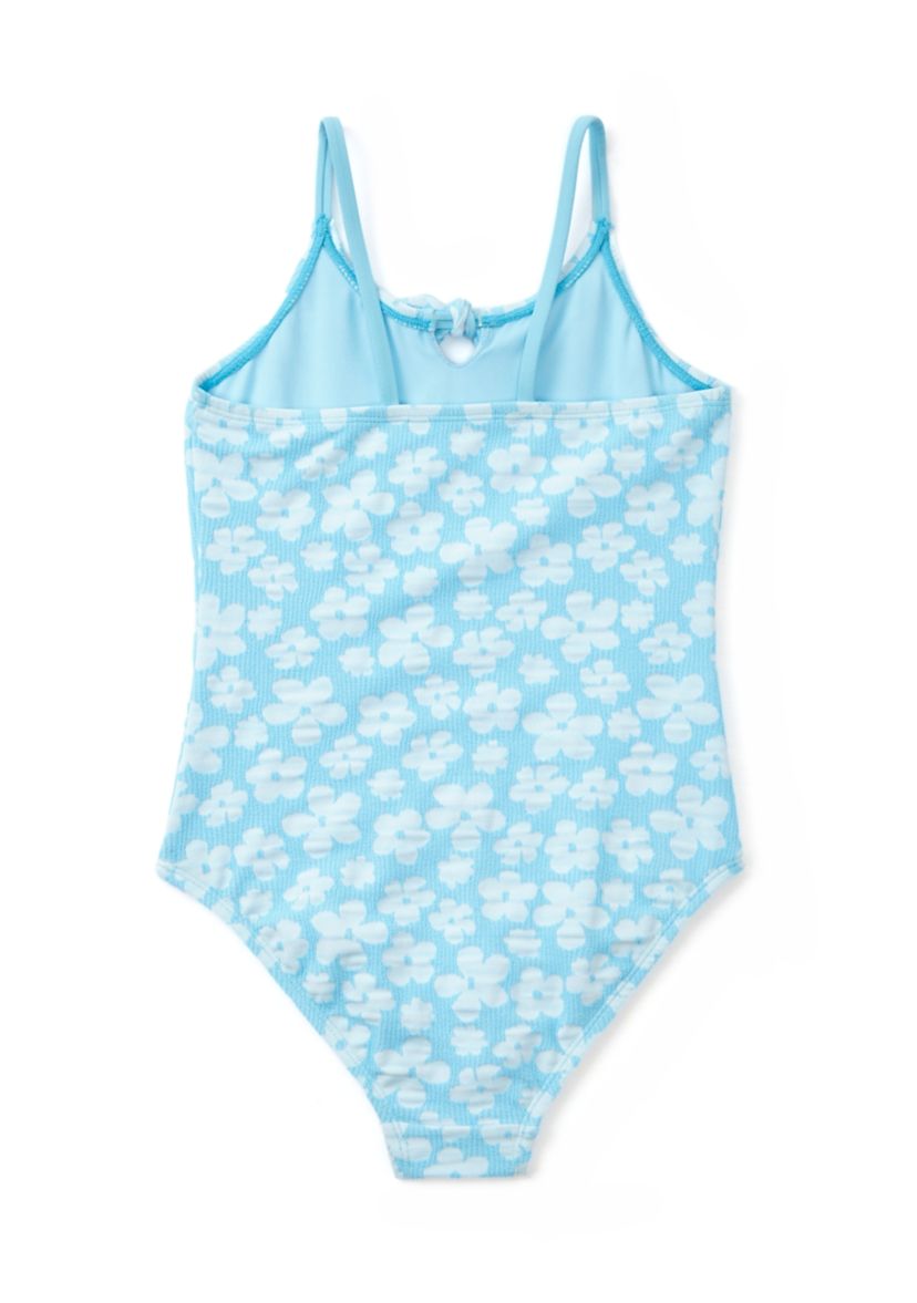 Girls 7-16 Sea Lilly Keyhole Cutout One Piece Swimsuit