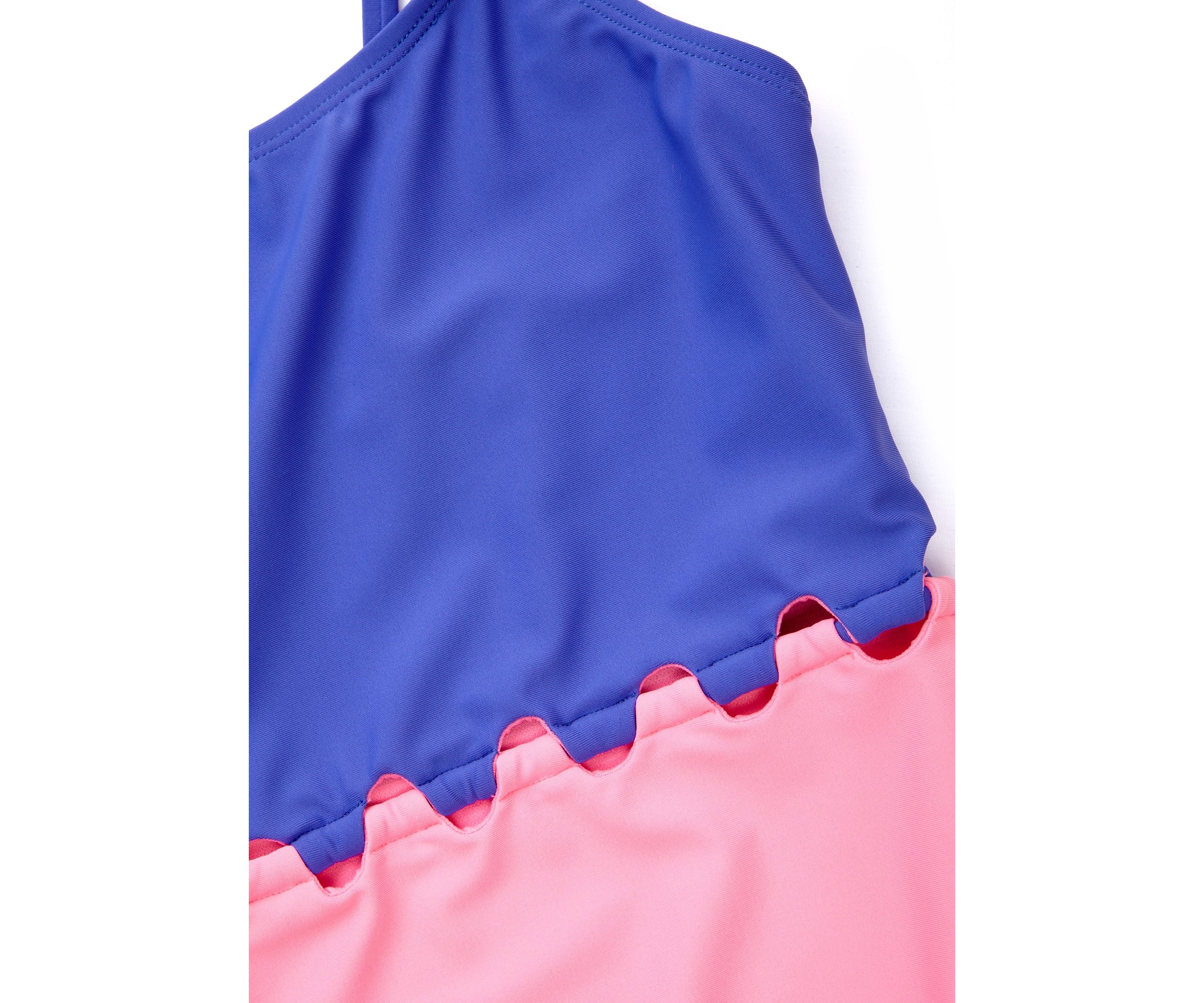 Girls 7-16 Cool Loop Color Block One Piece Swimsuit