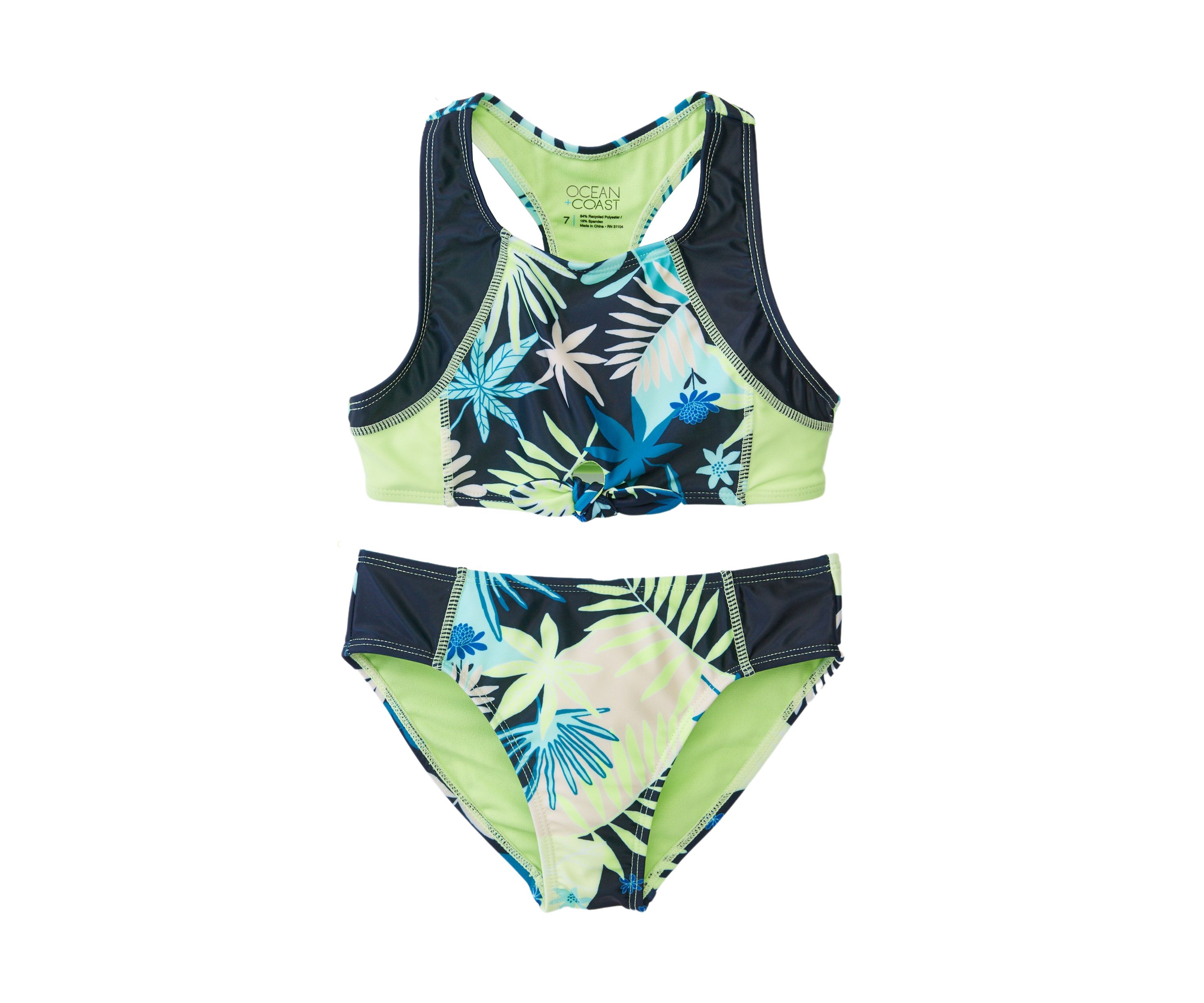 Girls 7-16 High Neck Bikini Set 