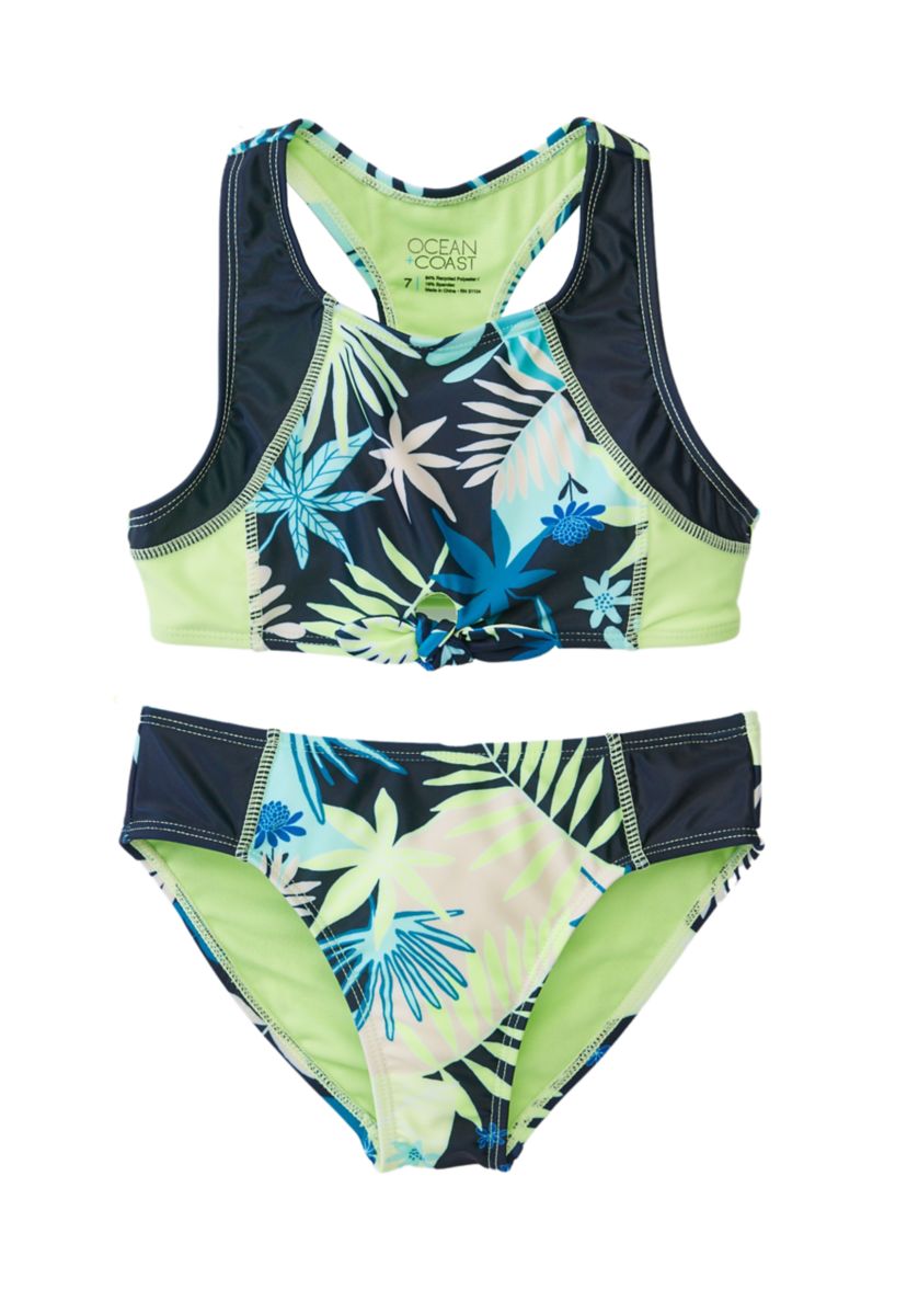 Girls 7-16 High Neck Bikini Set 
