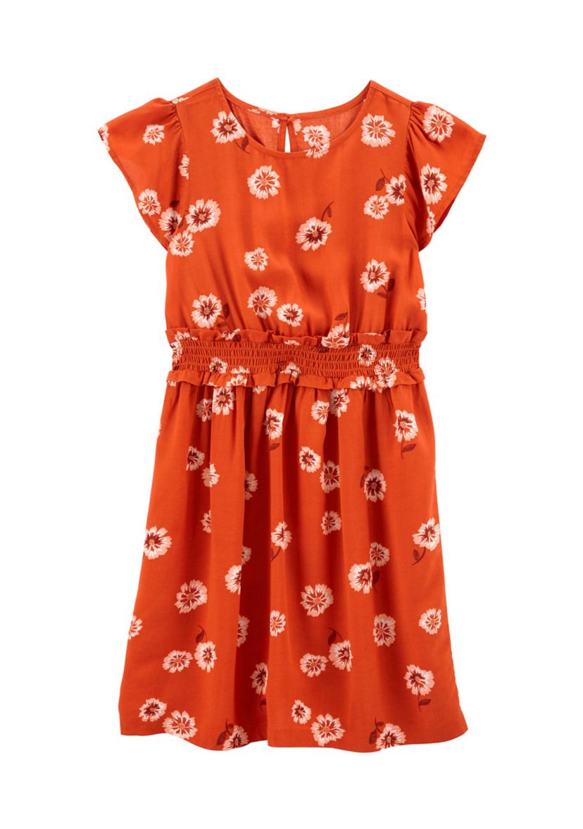 Girls 7-16 Tiered Floral Dress