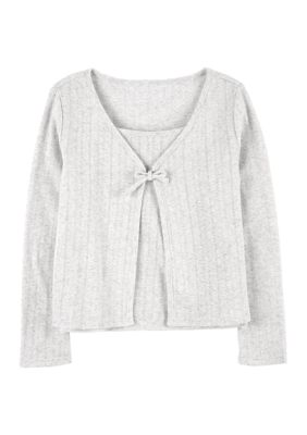 Girls 7-16 Cardigan Set