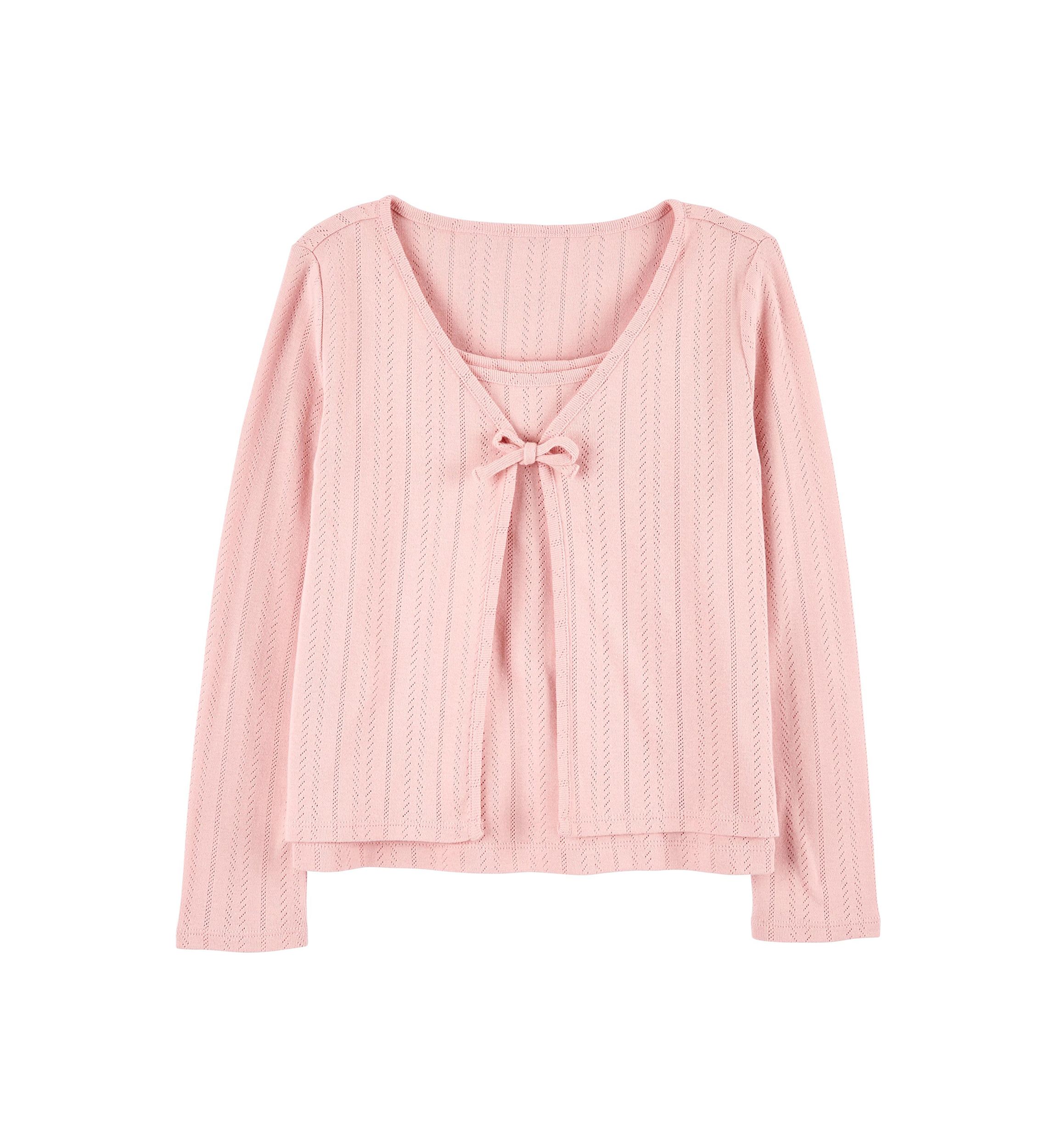 Girls 4-6x Pink Cardigan Set