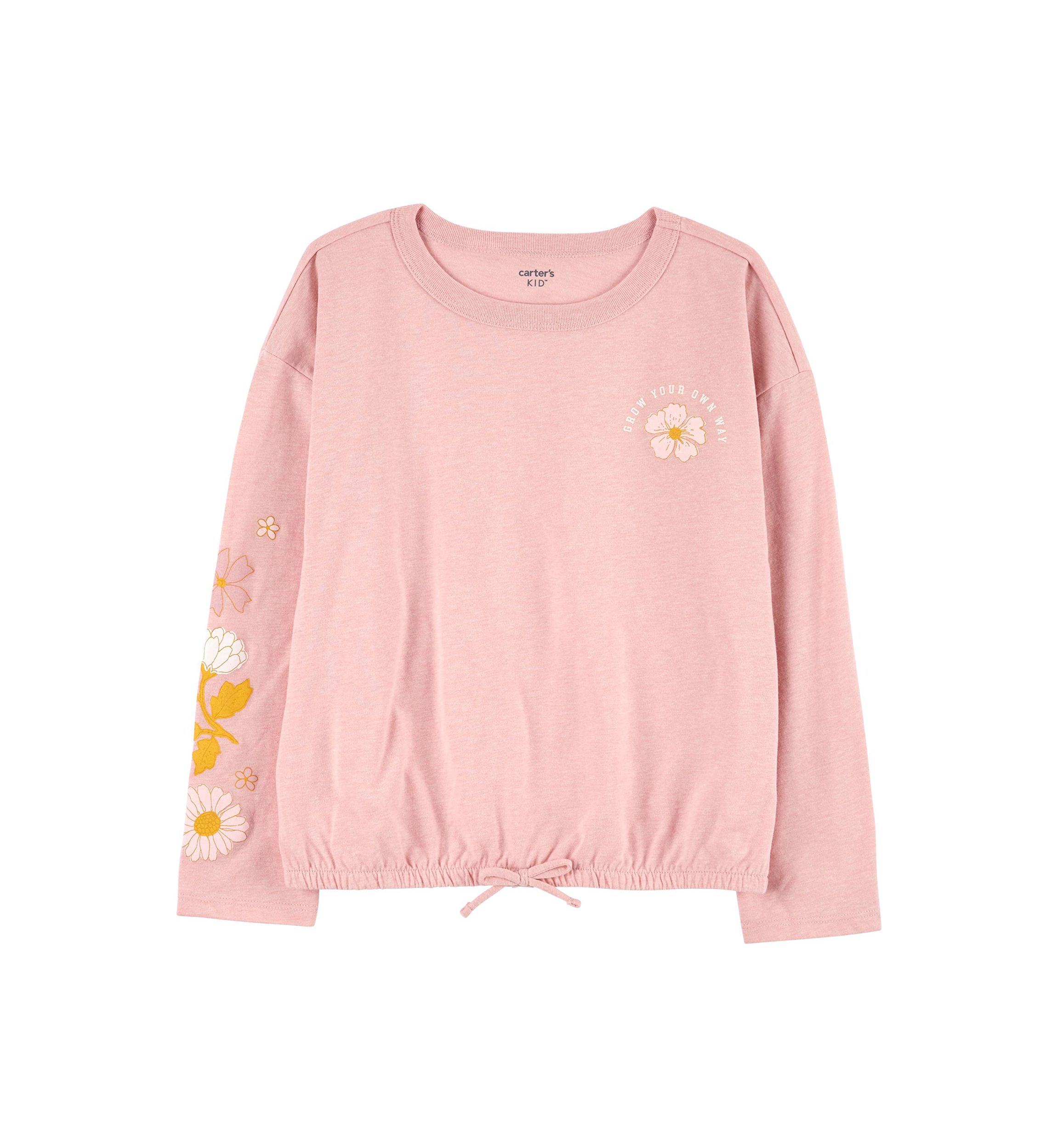 Girls 7-16 Long Sleeve Knit T-Shirt
