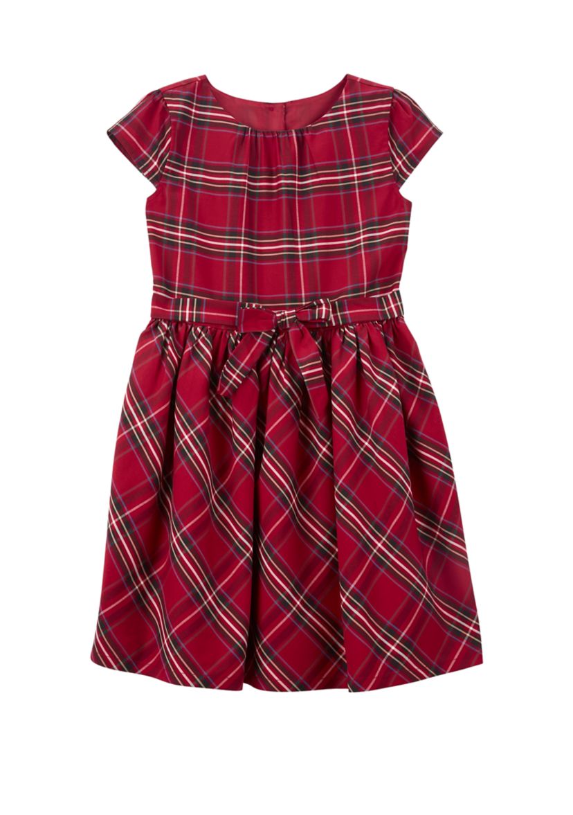 Girls 4-6x Plaid Dress