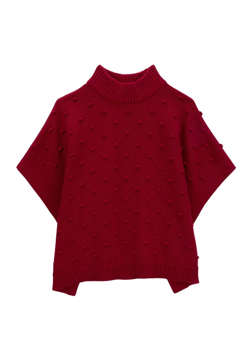 Girls 4-6x Poncho Sweater