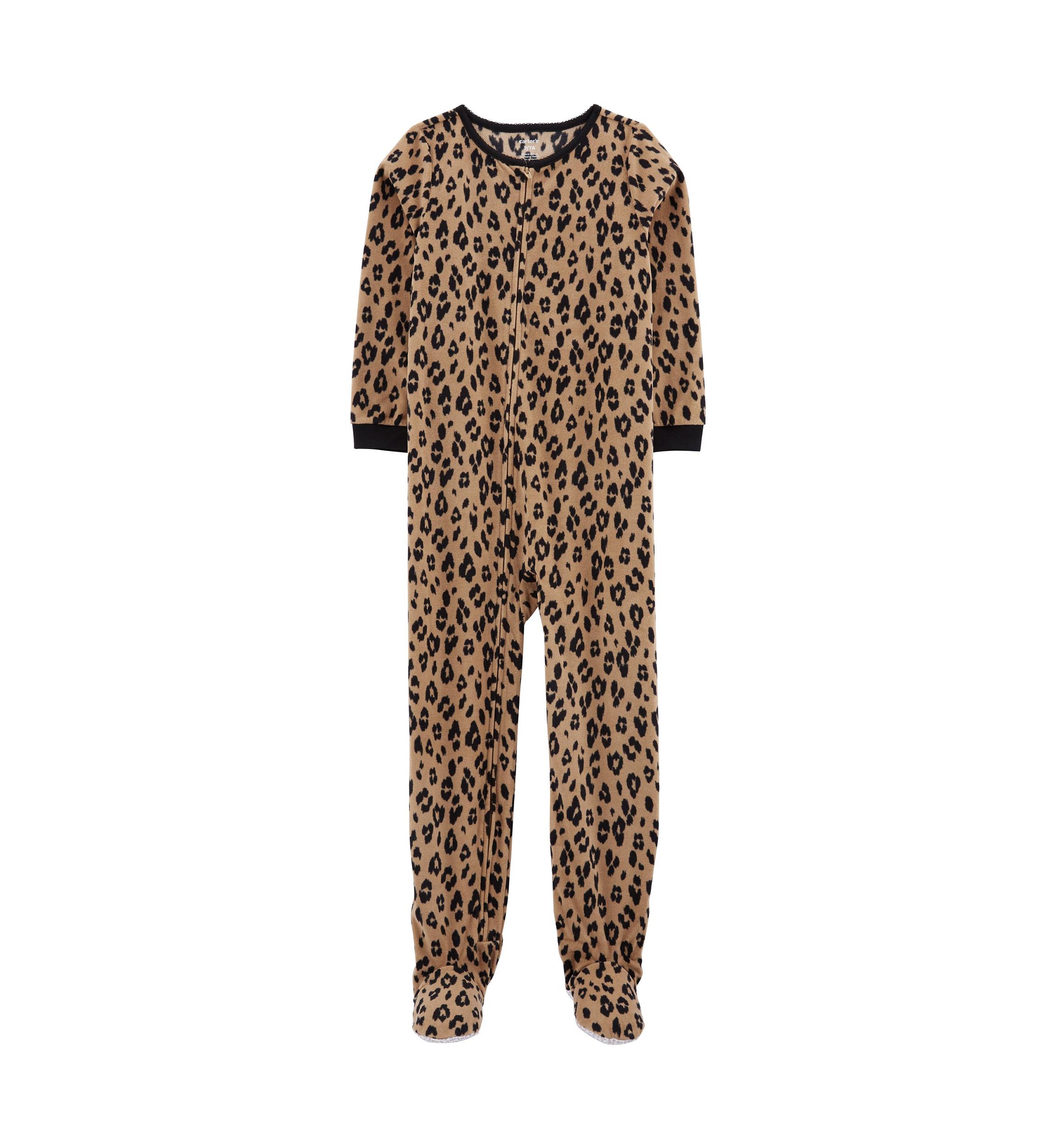 Girls 7-16 Printed Footie Pajamas
