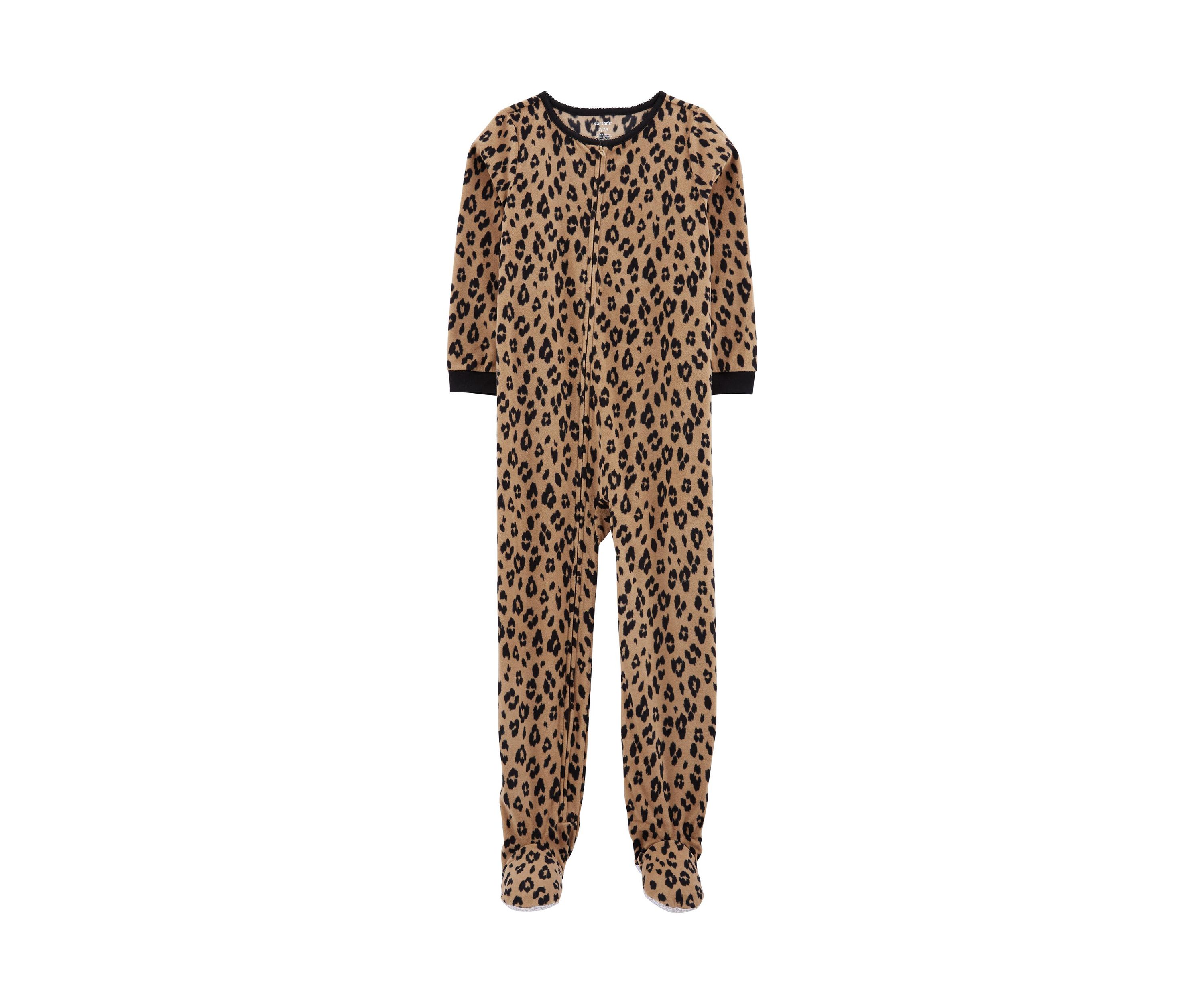 Girls 7-16 Printed Footie Pajamas