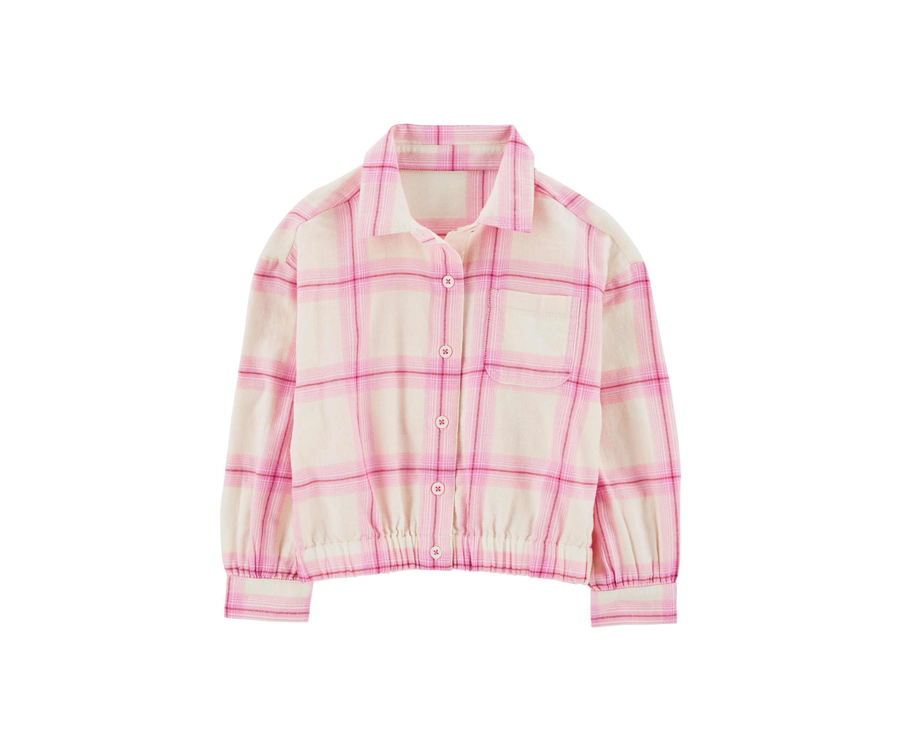 Girls 4-6x Plaid Woven Top