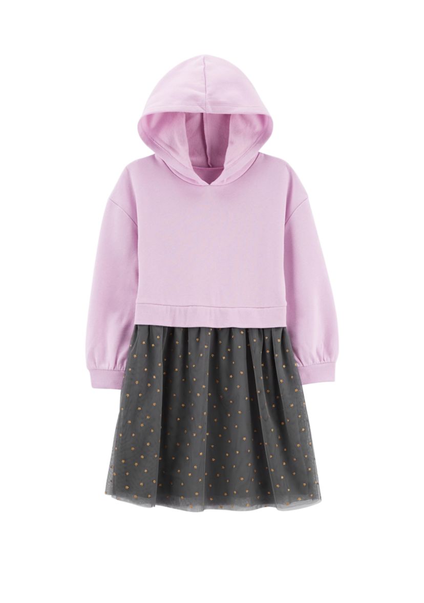 Girls 4-6x Tulle Hoodie Dress
