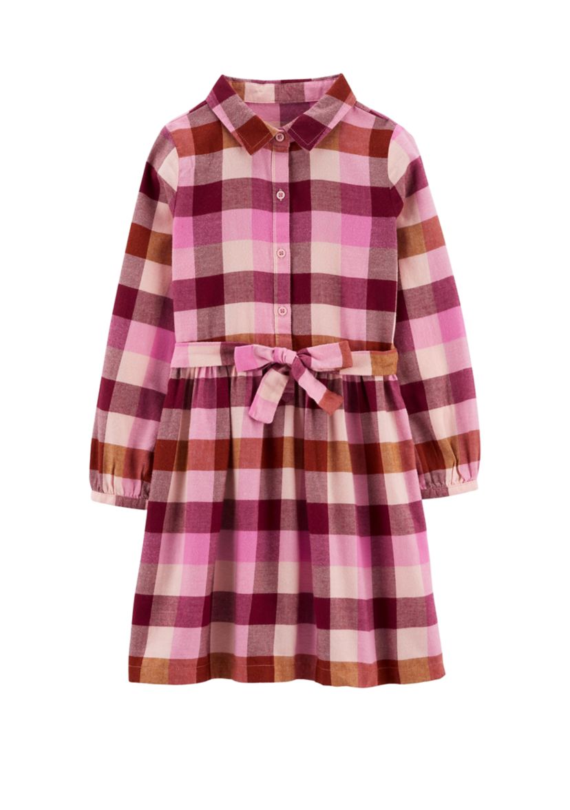 Girls 4-6x Flannel Dress