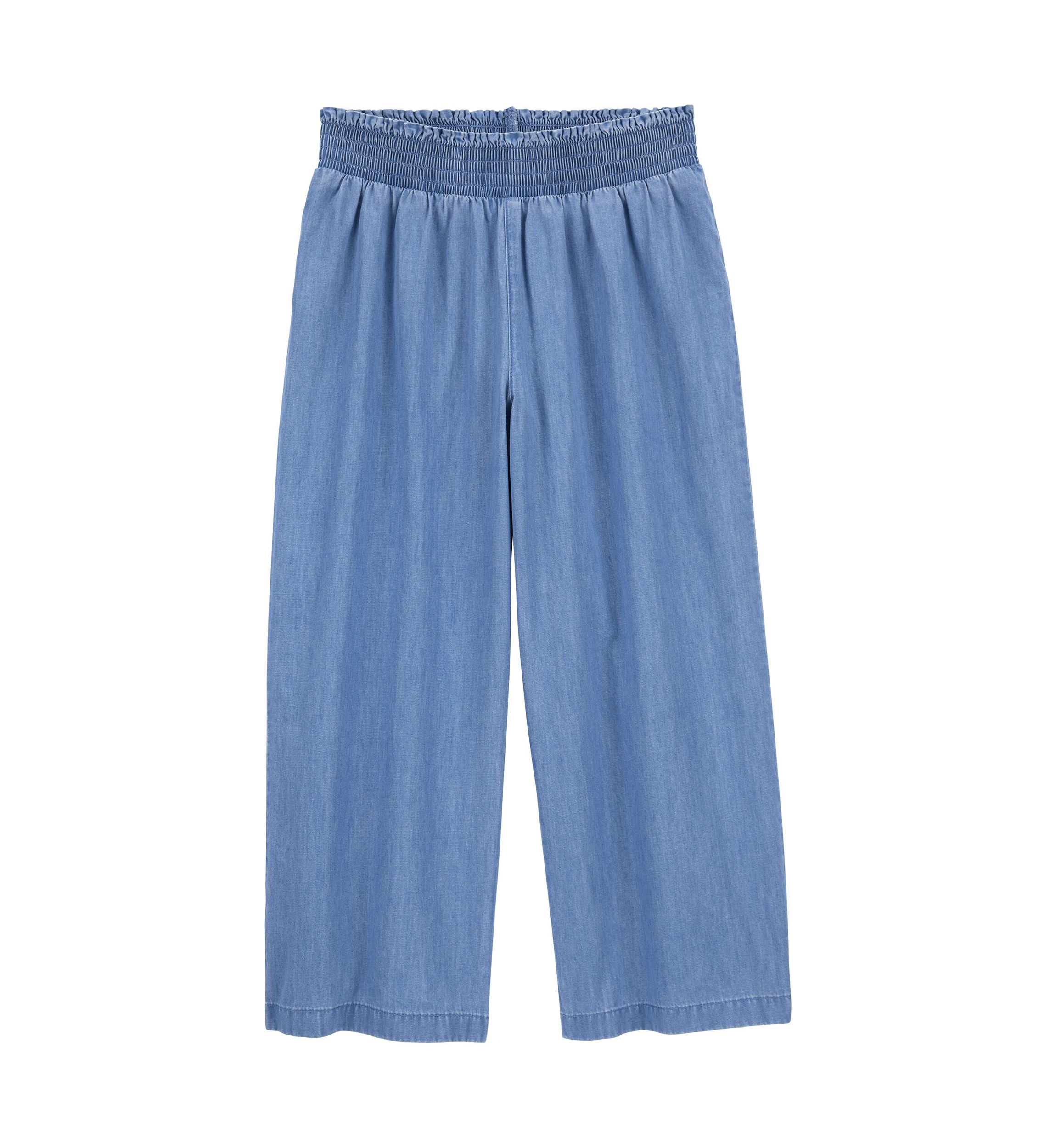Girls 4-6x Chambray Wide Leg Pants